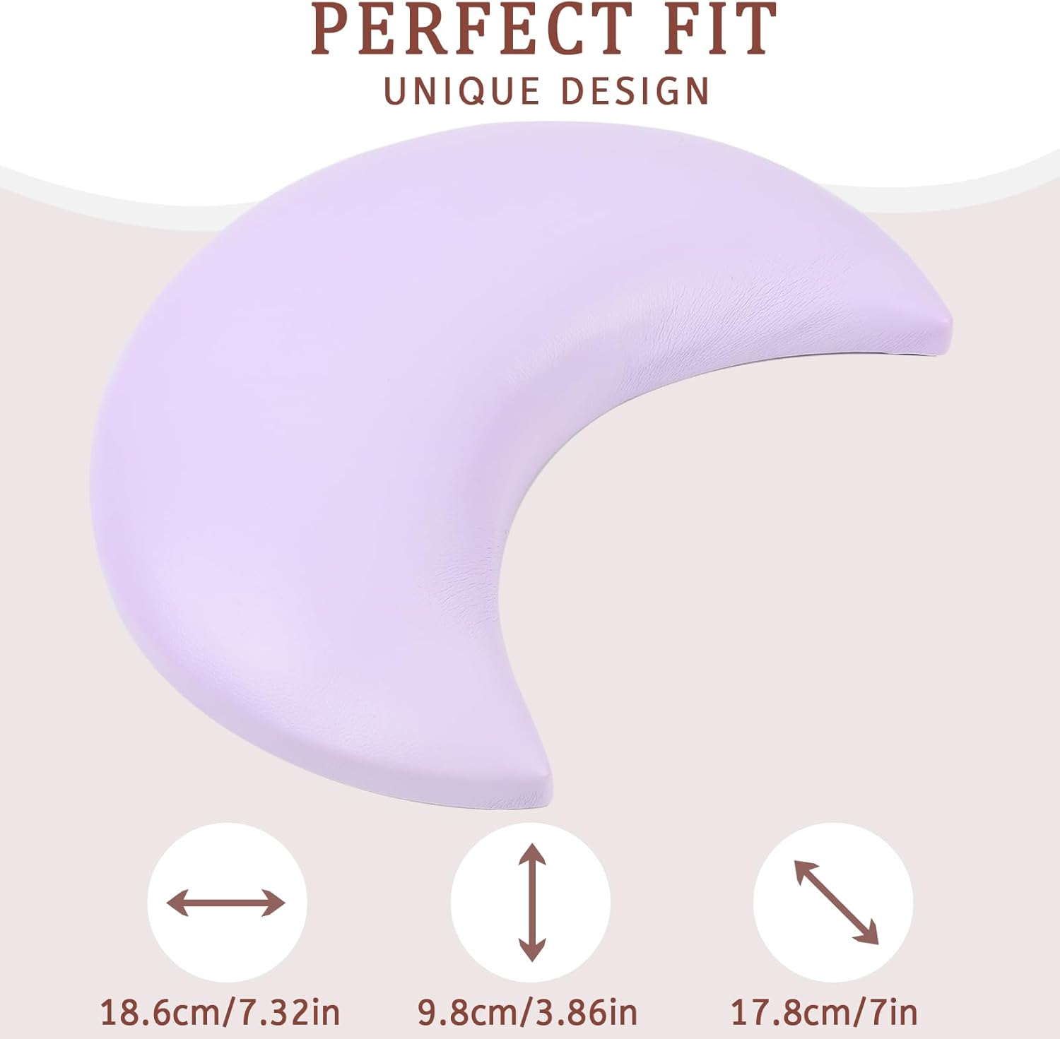 BQAN Nail Tech Elbow Rest, Soft Nail Arm Rest for Nail Tech Elbow Rest Pad Nail Tech Supplies (Purple) image number 5