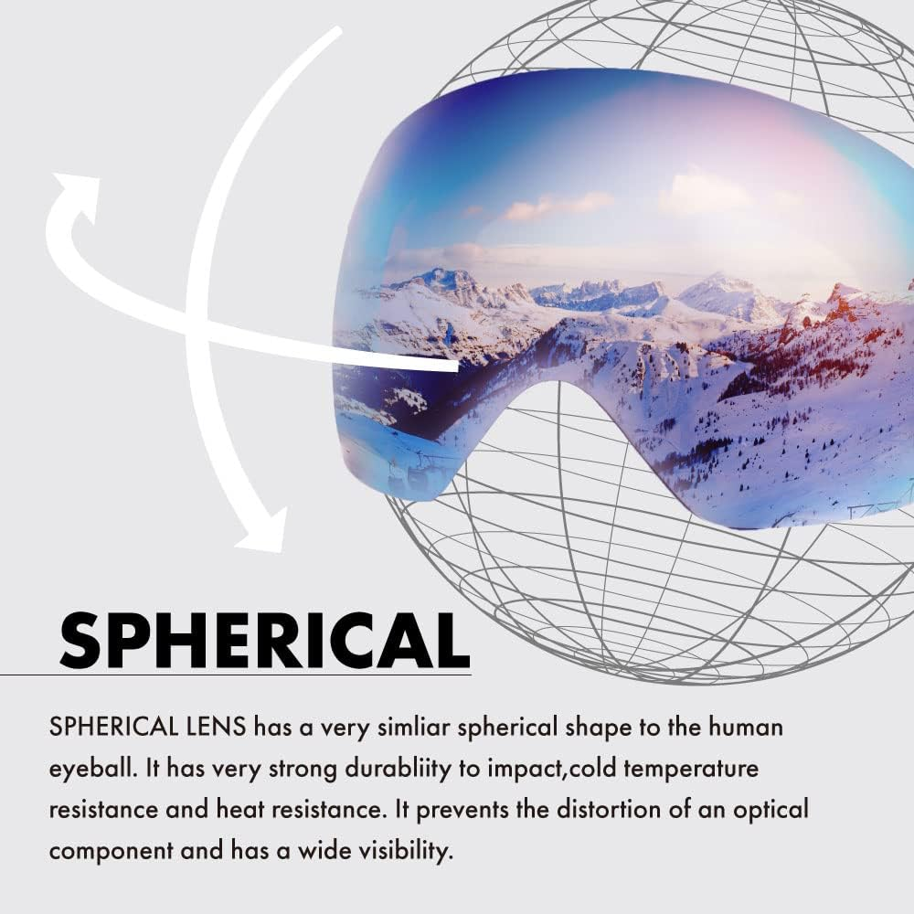 ZERO TECH BASE Replacement Lens for Oakley Flight Deck XL Snow Goggle Ski Snowboad