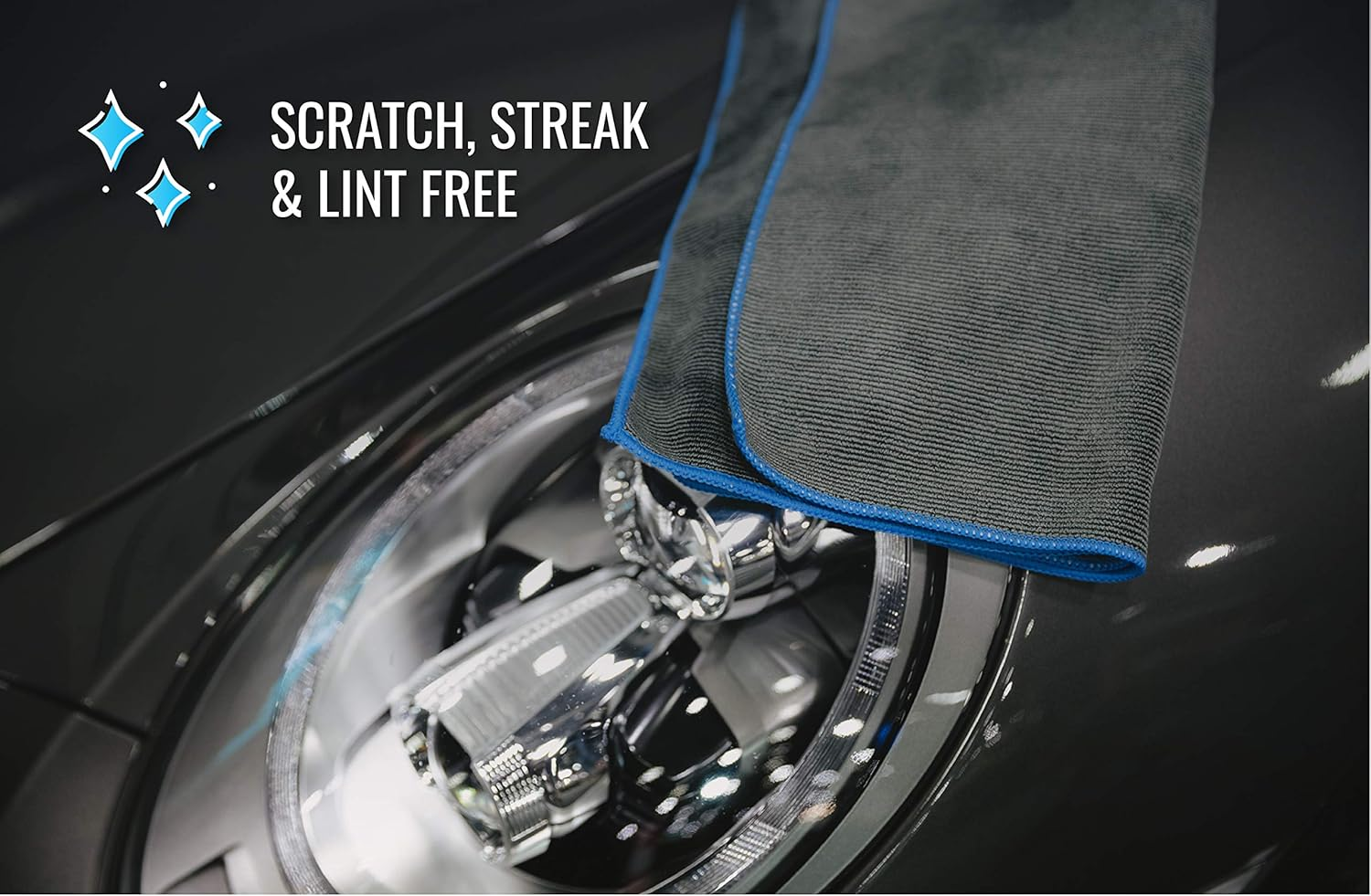 The Finisher &ndash; Detailing & Finishing Microfiber Towel (2.3X1.3 Ft / 70X40 Cm) &ndash; for Cars, Bikes, Kitchens & Bathrooms &ndash; Soft, Absorbent & Streak-Free image number 2