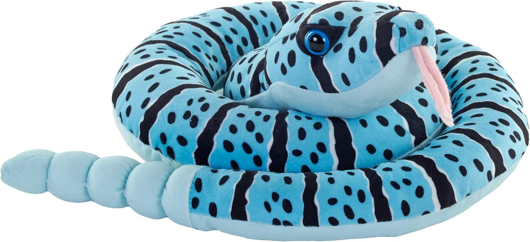 Wild Republic Snakes Eco Blue Rock Rattlesnake, Stuffed Animal, 36 Inches, Plush Toy, Fill Is Spun Recycled Water Bottles, Eco Friendly image number 1