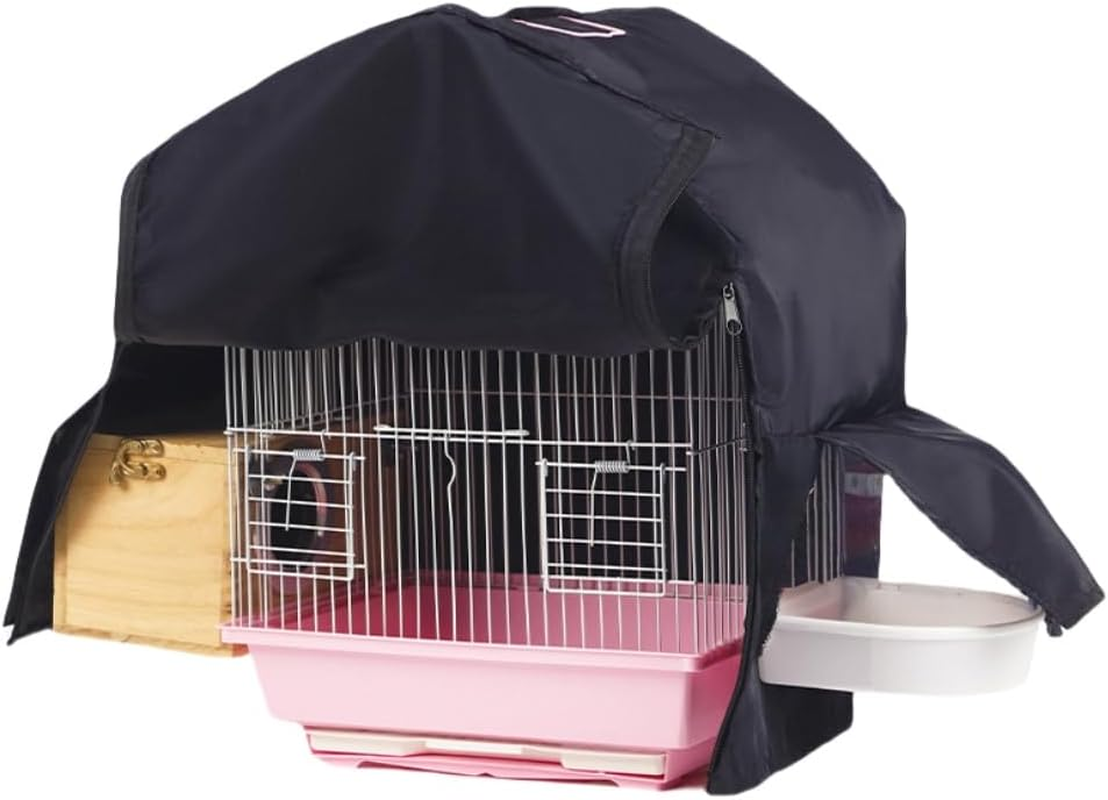 Aknebriax Bird Cage Cover Night Blackout Windproof Shading Cloth,Animal Privacy Birdcage Cover. for Parrot Conures Macaws Cage. image number 4