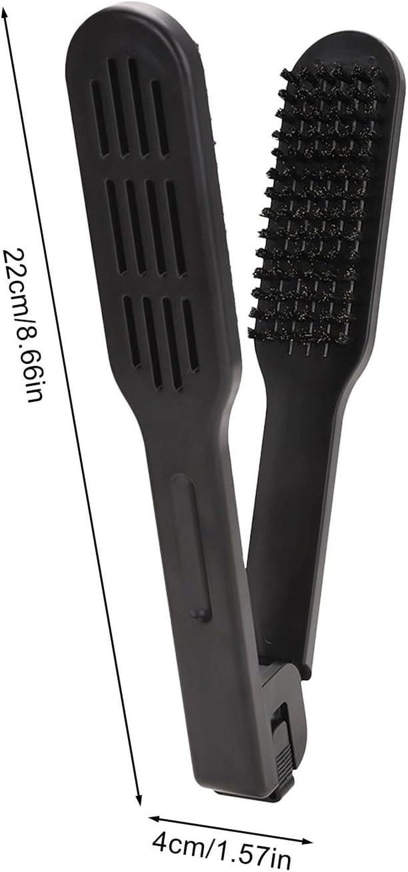 Ungtyb Boar Bristle Clamp Hair Brush,Boar Bristle Double Sided Brush | Detangling Comb Hairdressing Smoothing Styling Tools for Teens Women Girls Youth image number 5