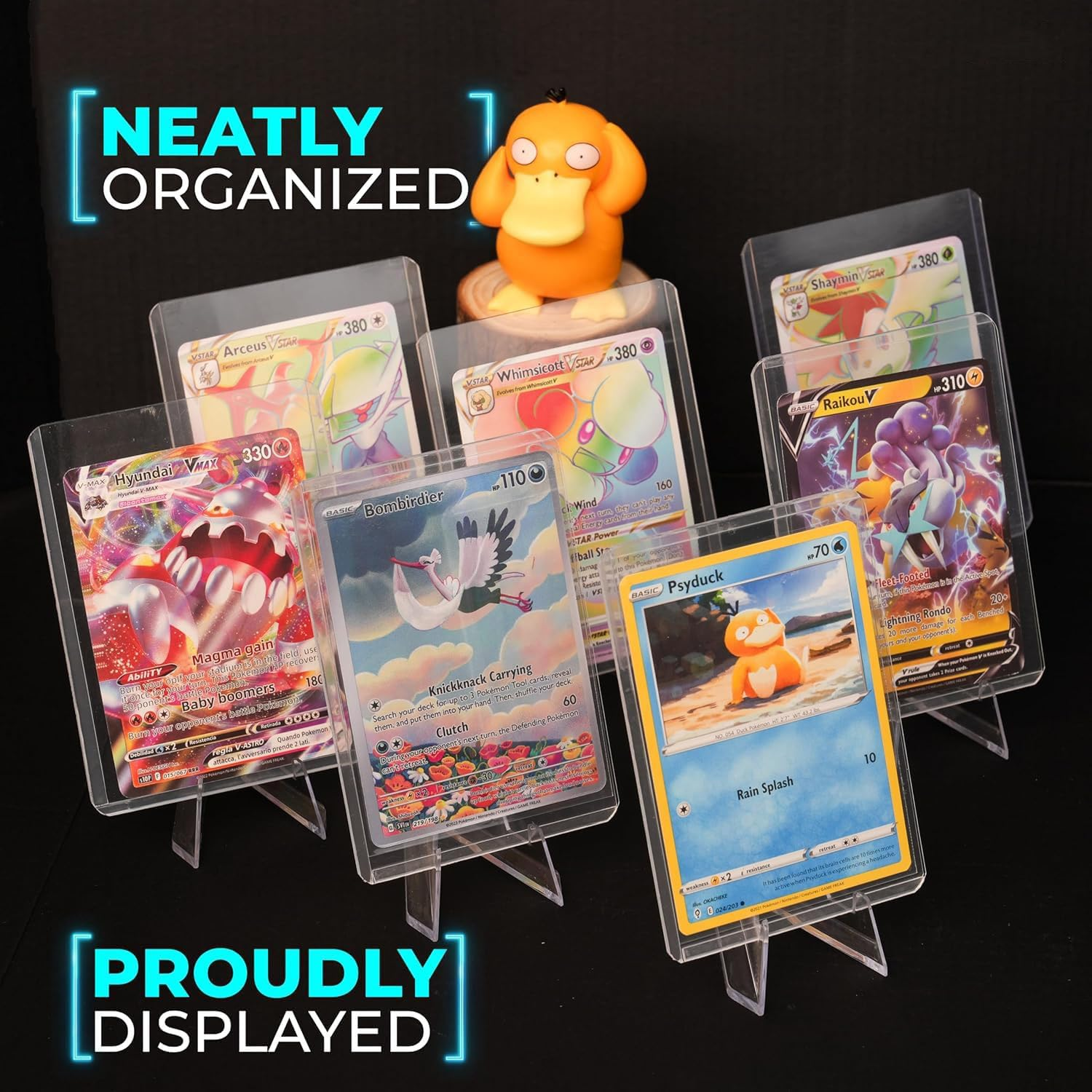 20Pcs Acrylic Easel Stands , 54Mm Clear Coin Card Display Stand - Durable Mini Collectibles Holder for Home Decor, Coins, Medals & Casino Chips image number 2