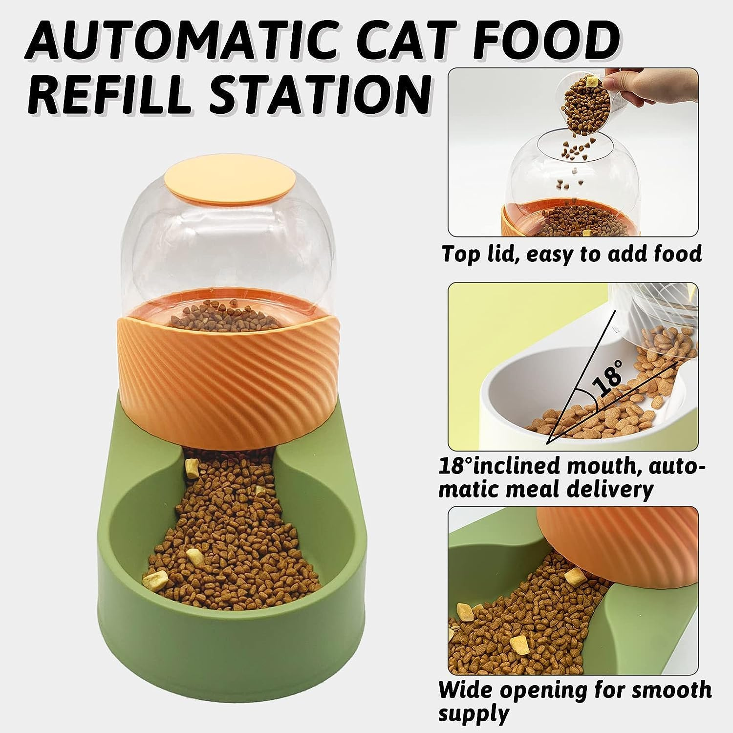Kathson Automatic Cat Feeder (Green)