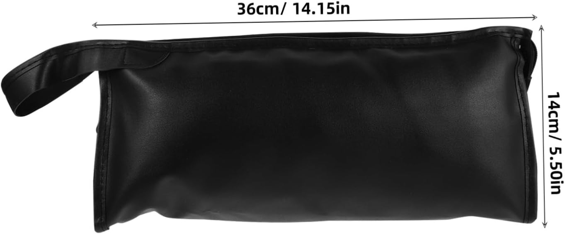 Hair Dryer Storage Bag Blow Dryer Hair Tool Case Travel Organizer Pu Black image number 3