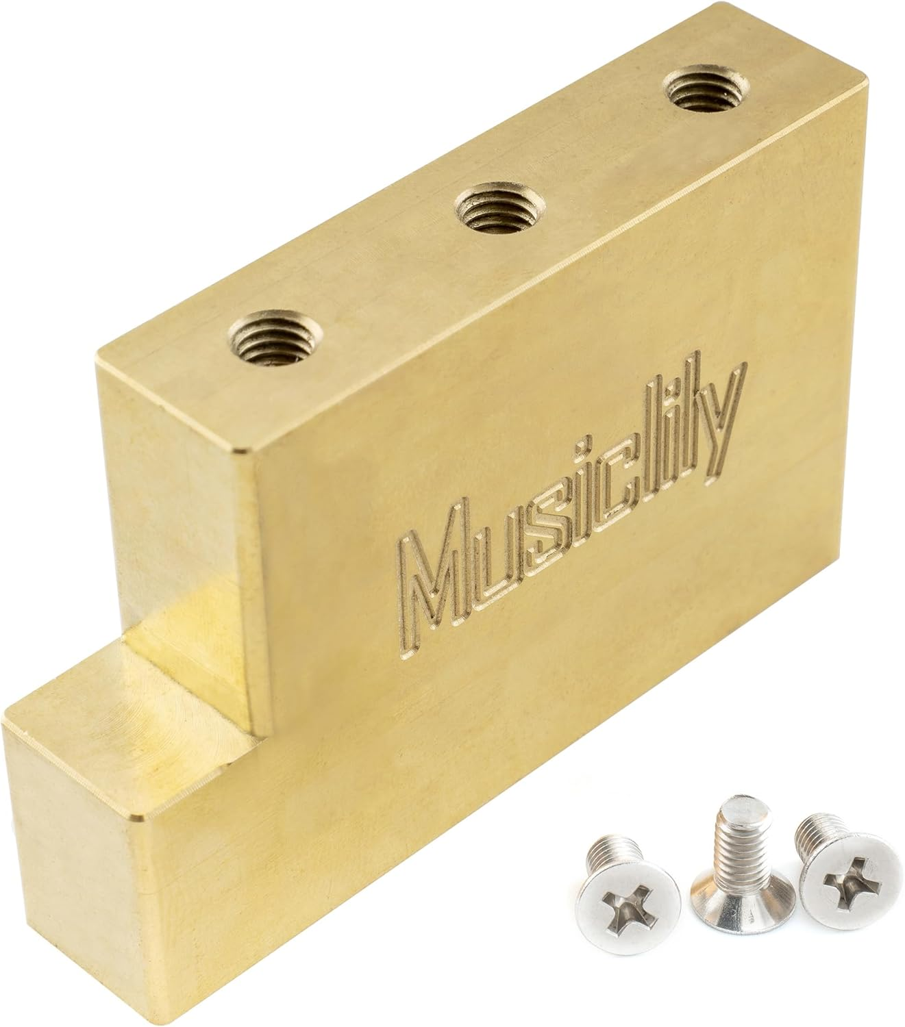 Musiclily Ultra 37Mm Full Solid Brass L Shape Tremolo Block for Electric Guitar Floyd Rose Locking Tremolos Bridge