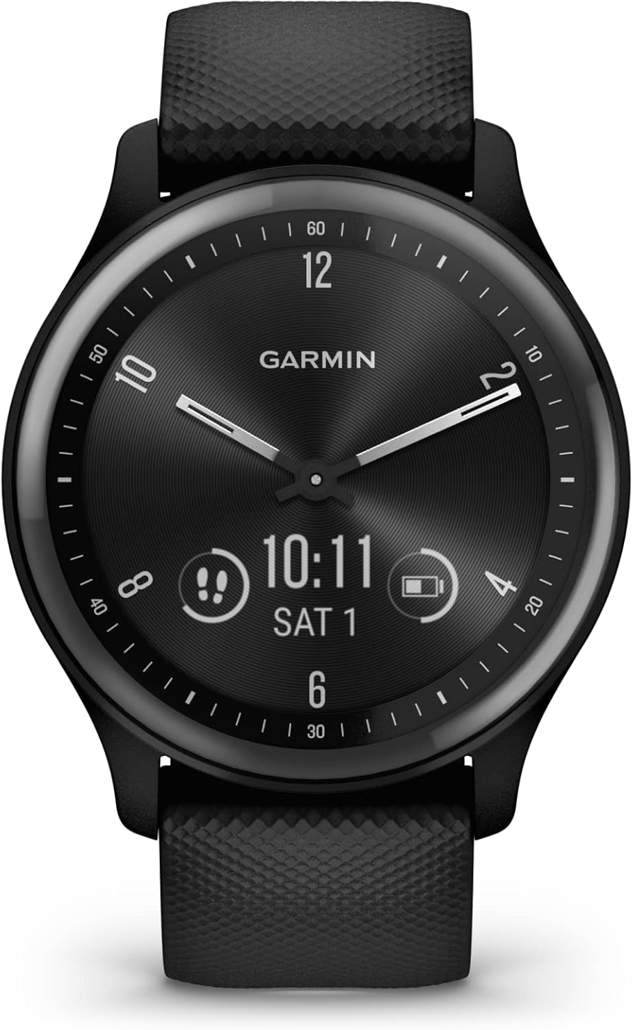 Garmin Vivomove Sport Touchscreen Hybrid, Black image number 1