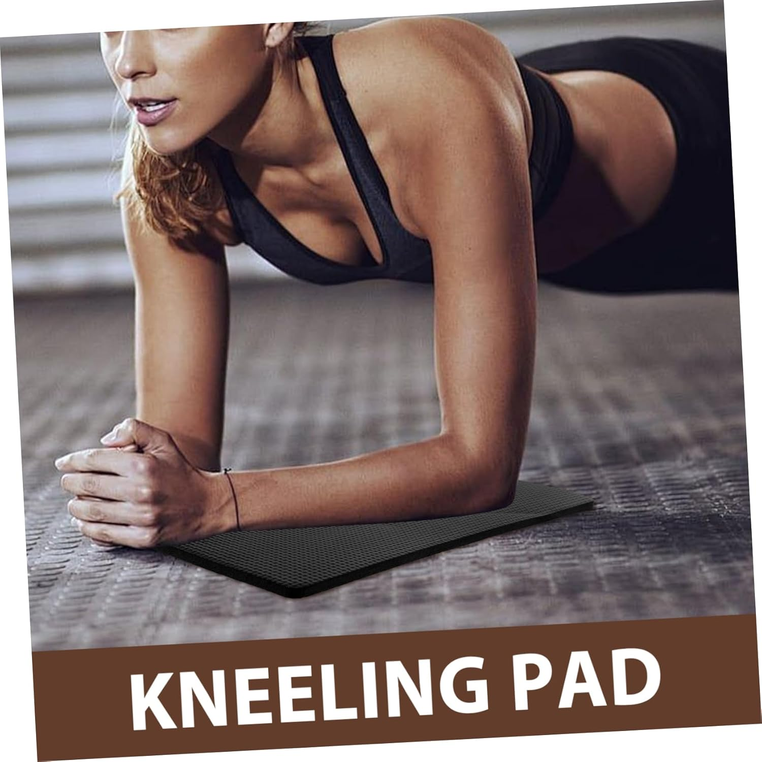 Milisten 2Pcs Garden Kneeling Pads for Gardening and Exercise, Eva Soft Knee Cushions Small Portable Non-Slip Mats for Outdoor Work and Yoga, Black