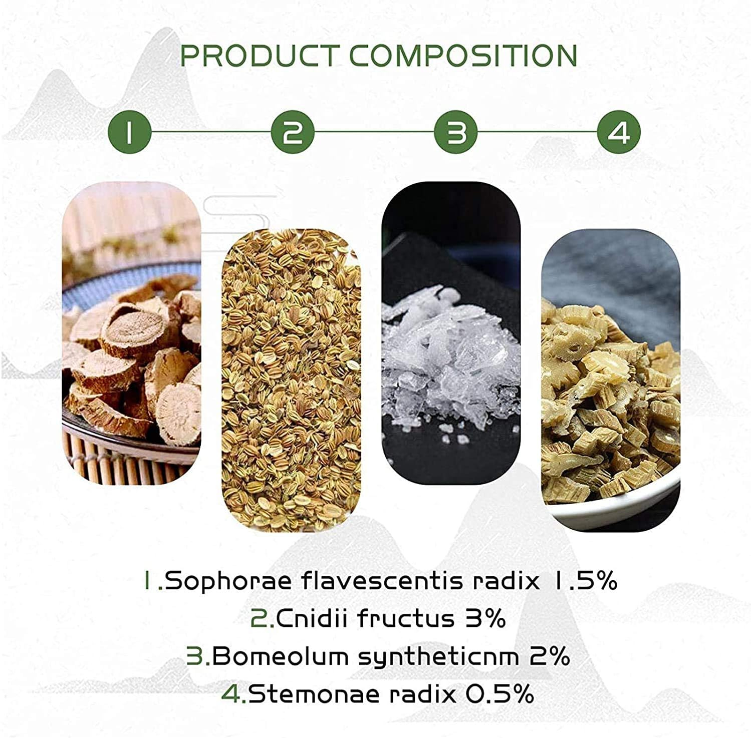 Chinese Herbal Eczema Cream, Anti-Itch Cream, Psoriasis Creams, Dermatitis and Eczema Pruritus Psoriasis, Natural Herbal Chinese Eczema Cream for Adults Kids (4PCS) image number 3