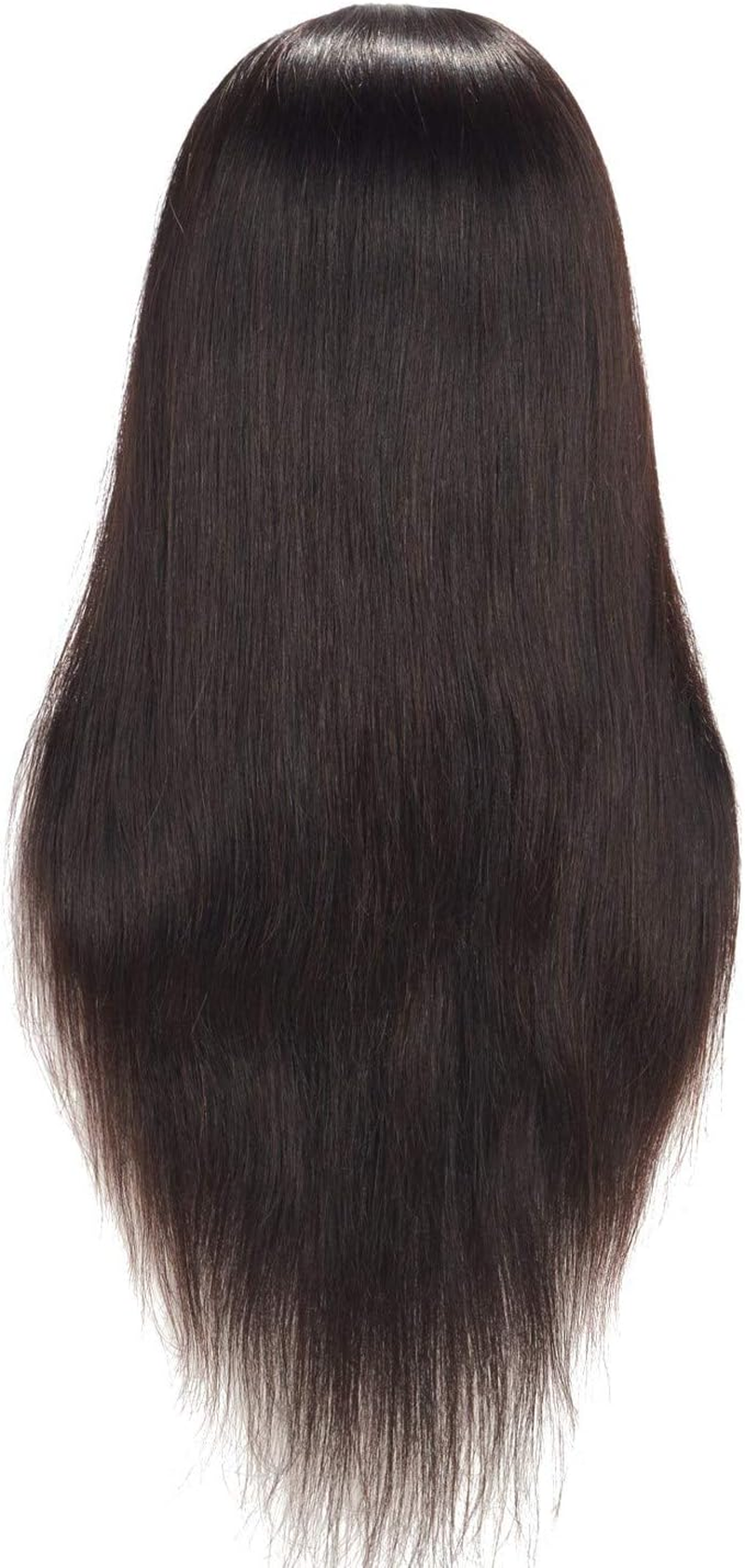 Hairingrid Mannequin Head 24"-26"100% Human Hair Hairdresser Cosmetology Mannequin Manikin Training Head Hair and Free Clamp Holder (R71906LB0218H)