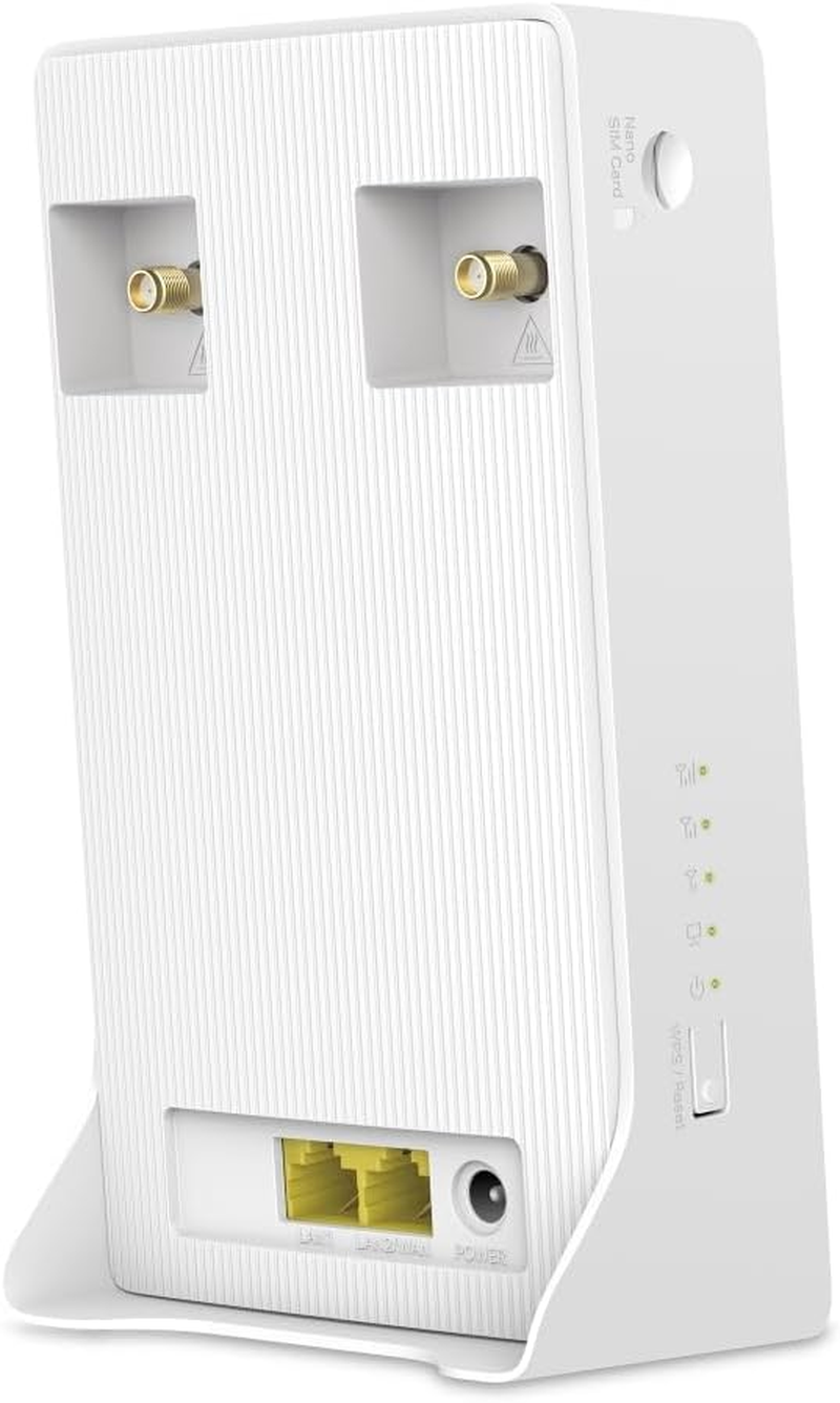 Mercusys AC1200 Wireless 4G LTE Wi-Fi Router, Dual Band, Plug a SIM Card & Play, Simultaneous Connects up to 32 Wi-Fi Devices, External Antennas Ports, Wi-Fi Router Mode (MB130-4G) image number 6