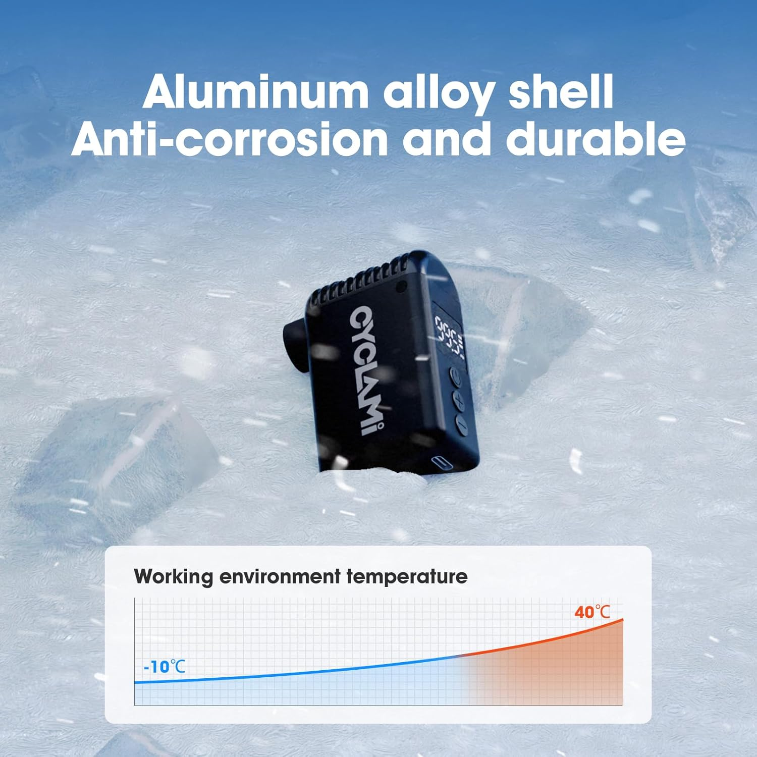 Electric Bike Pump, CYCLAMI Mini Bike Pump 100 PSI Electric Bicycle Air Pump with Digital Pressure Gauge Inflator Portable Air Compressor Presta/Schrader Valve