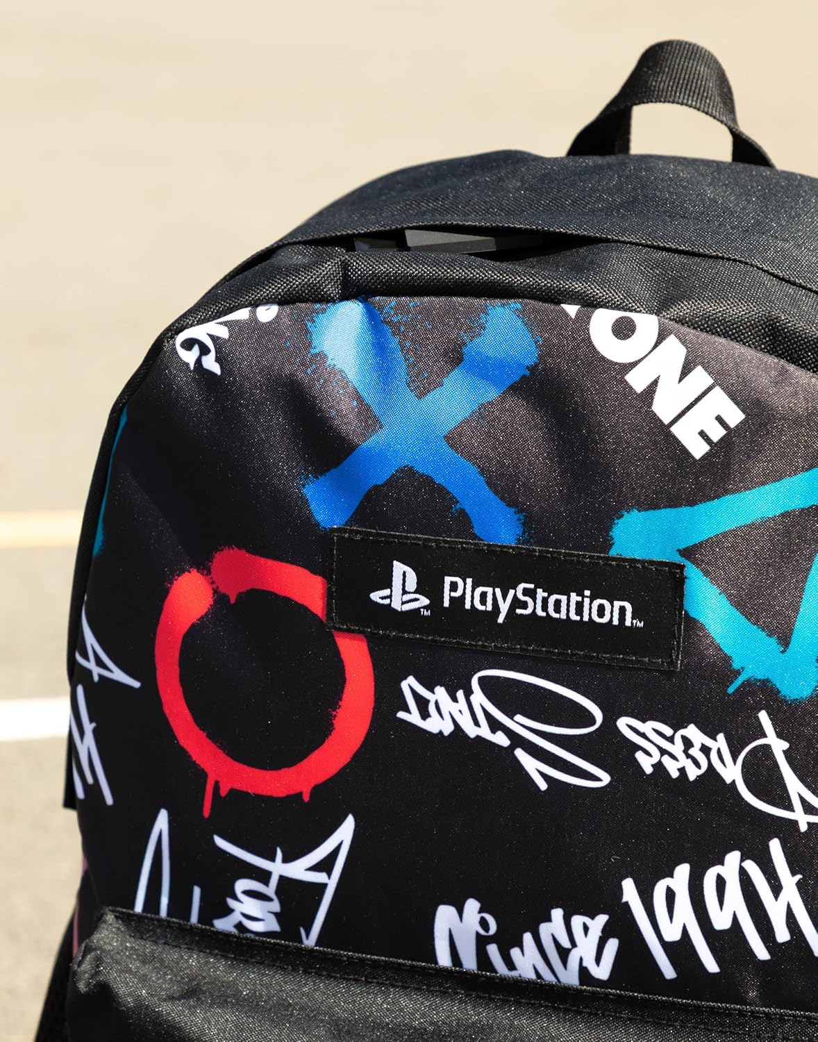 Playstation Unisex Kids Backpack Black | Zipper Design - Multiple Compartments - Durable Back to School Material for Carrying Books | Logo image number 6