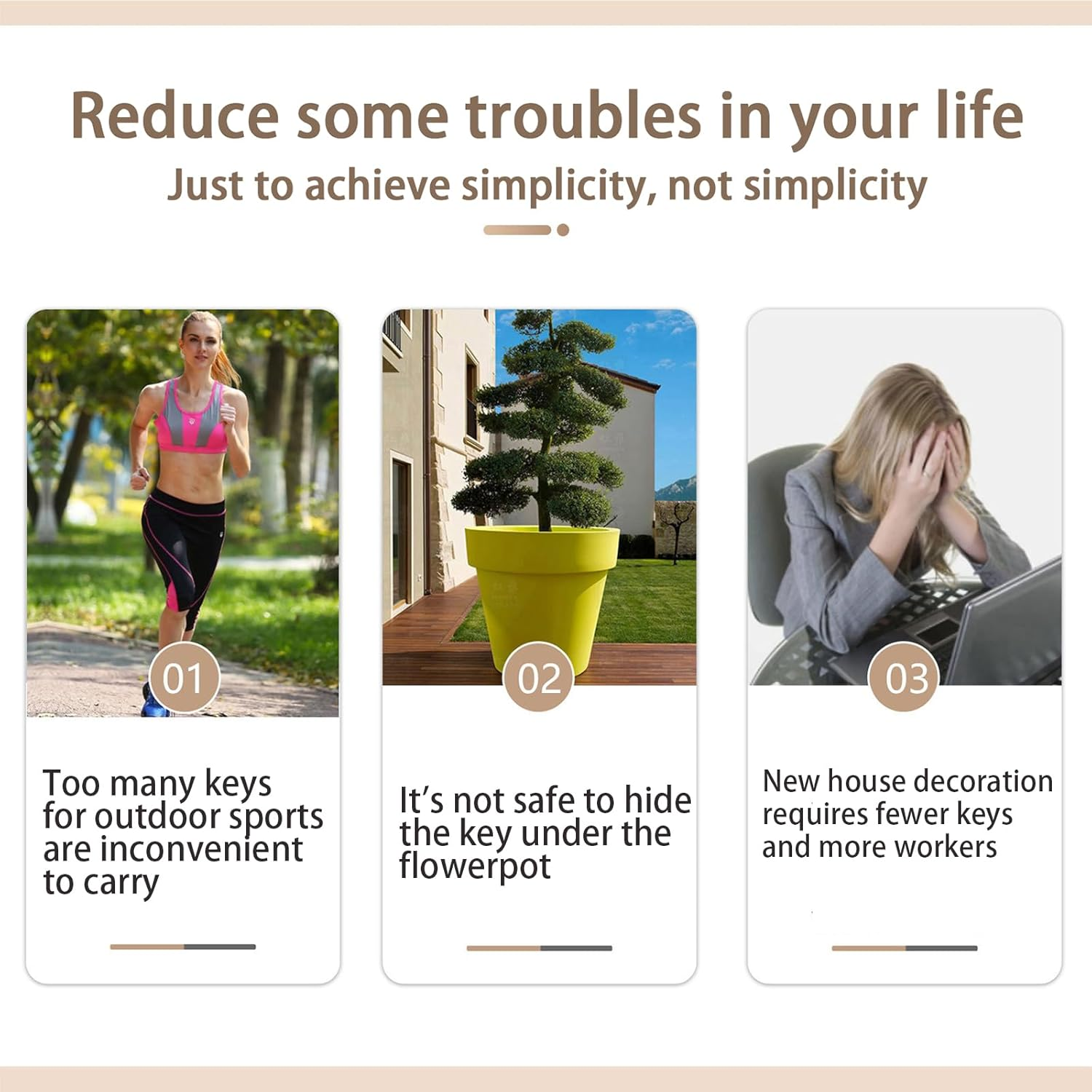 Key Lock Box, Wall Mount & Portable Large Capacity Key Storage Lockbox with 4 Digit Resettable Code, Detachable Shackle and Waterproof Design for Home, Warehouse, Garage, Indoor Outdoor image number 3