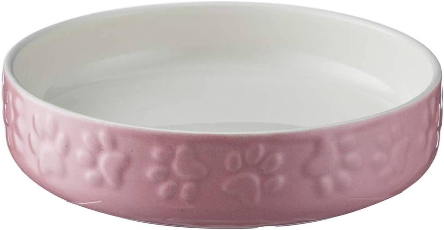 Mason Cash Cat Bowls Bright Coloured Cat Saucer Heavyweight, 13 Cm Diameter, Pink