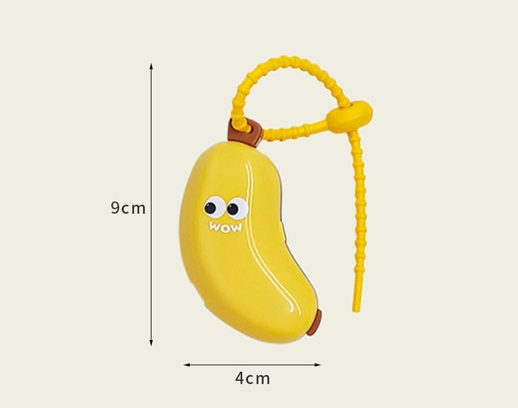 2Pcs Banana Toothbrush Head Cover - Travel Toothbrush Protector with Toothpaste Case, Portable Reusable Organizer for Electric & Manual Toothbrushes, Fruit Design, Home & Travel Use image number 3