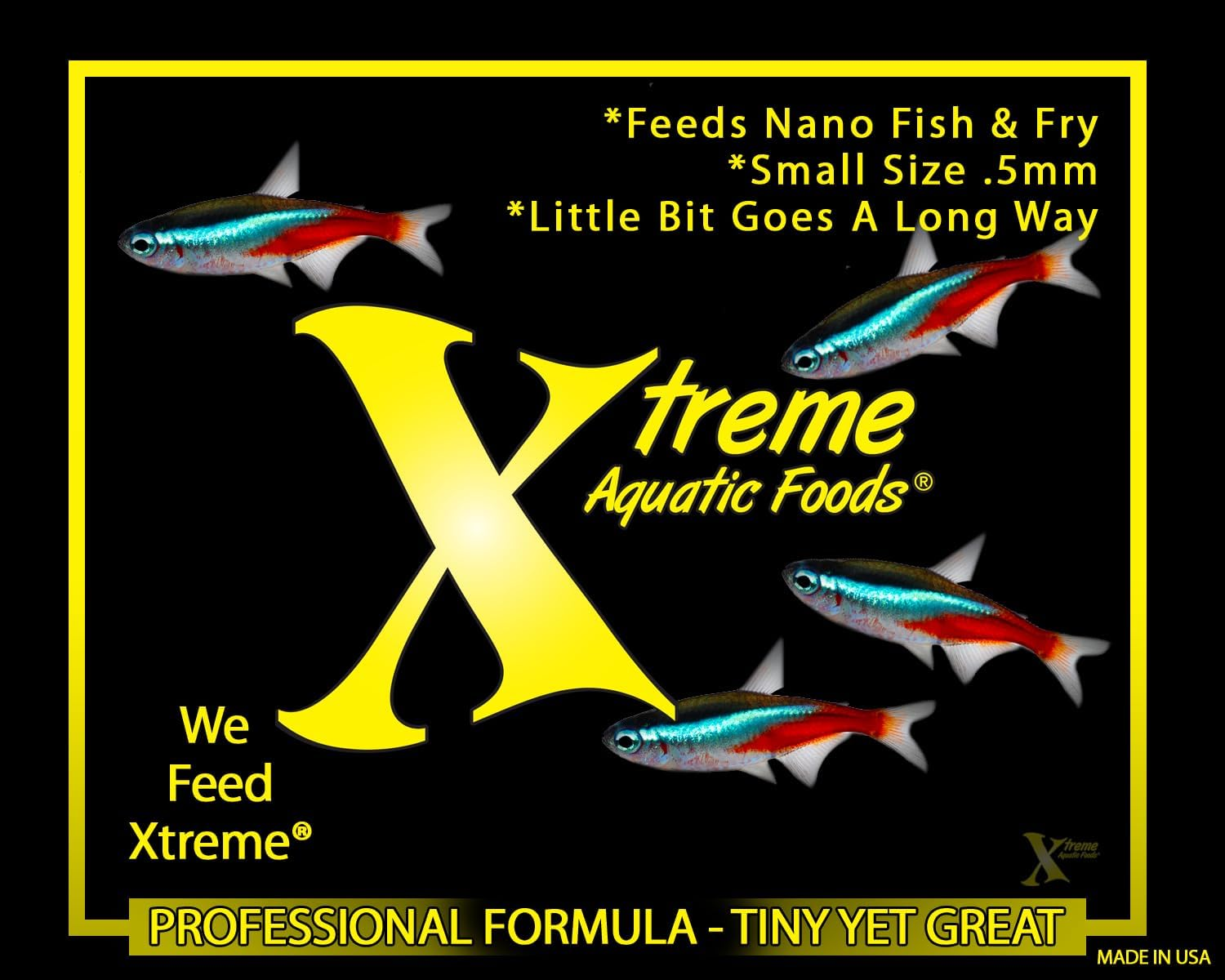 Xtreme Aquatic Food Nano 0.5Mm High-Protein Sinking Pellets for All Nano Fish and Fry 70 Grams (2.5Oz) image number 4