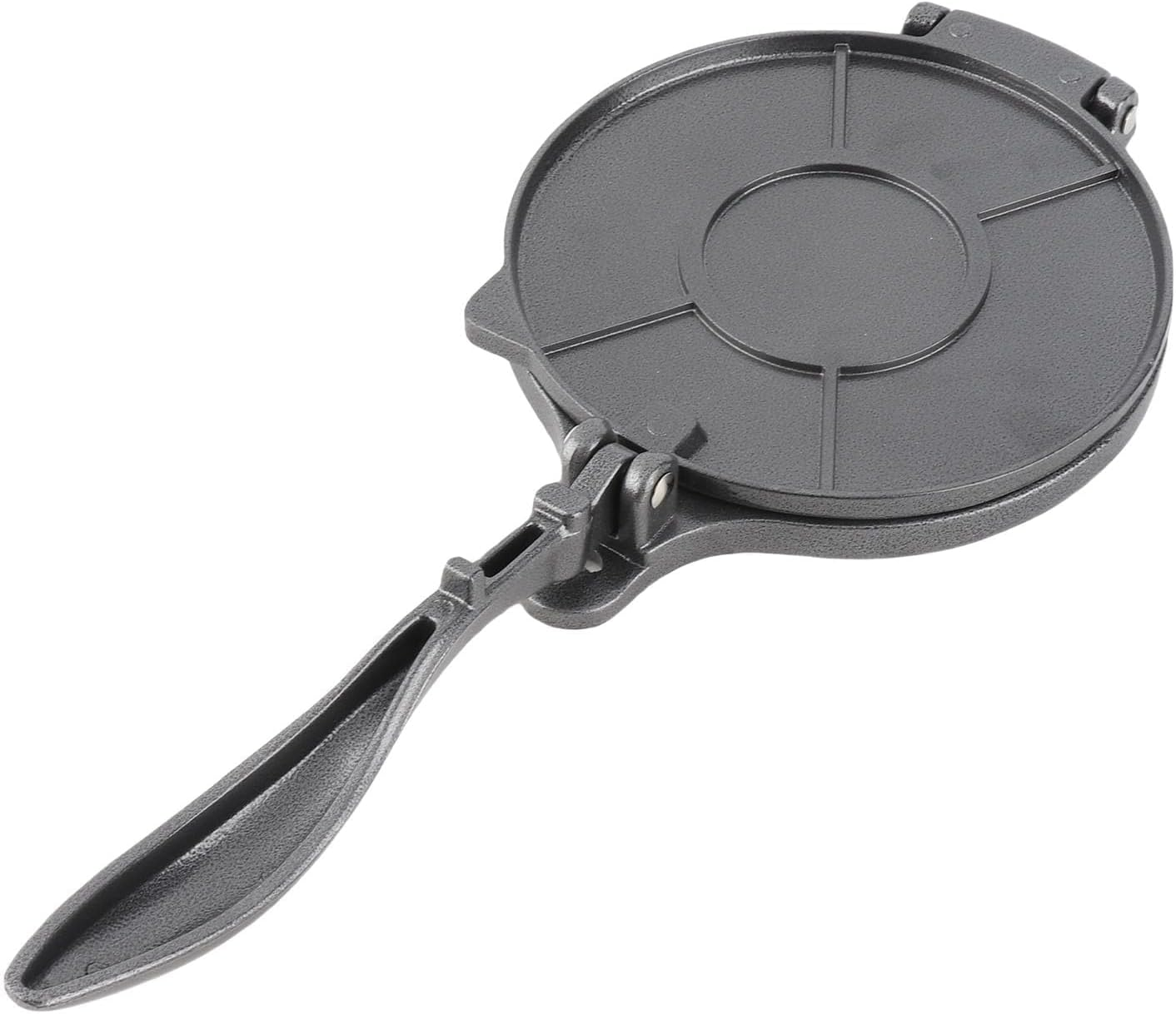 Msiud Cast Iron Tortilla Press, Chopper Press Taco Press Roti Maker Chapati Pizza Rolling Machine Tortilla Machine Kitchen Gadget for Flour Tortilla Tawa or as Dumpling Casting Press 16 Cm