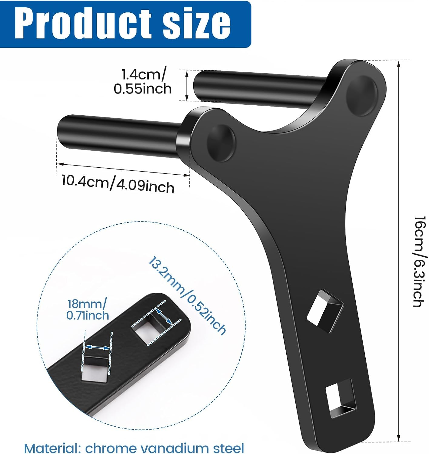 UKQRRTC Lower Control Arm Prying Tool, Chrome Vanadium Steel Automotive Lower Control Arm Removal Tool, Multifunctional Control Arm Bushing Tool for Cars Suvs Trucks image number 2