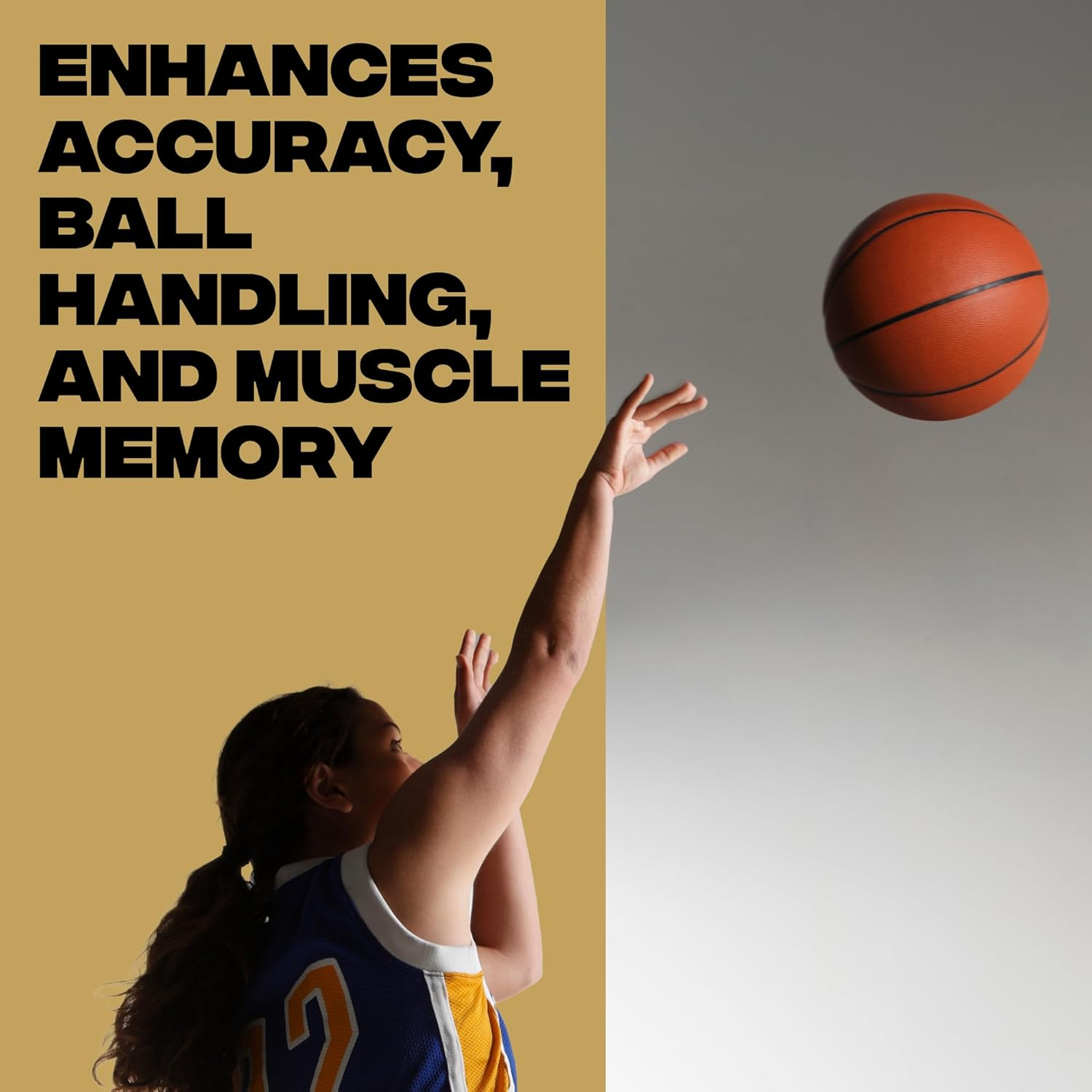 Crown X Starr Basketball Shooting off Hand Trainer - for Left Handed Shooters, Eliminate off Hand Interference - with Bonus 5.3" Shooting Aid image number 3