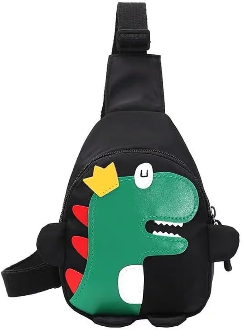 Rivhom Mini Crossbody Bag for Boys, Small Dinosaur Sling Backpack for Kids