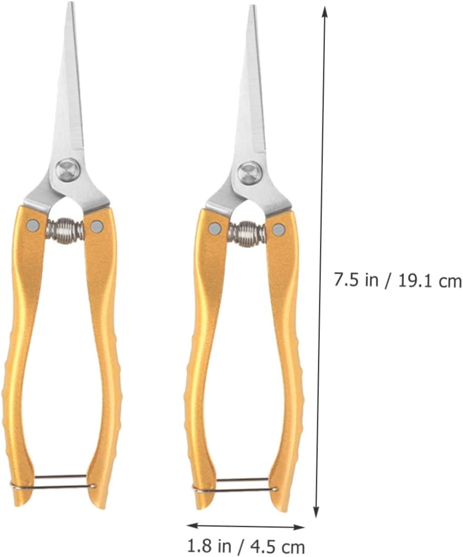 HOMOCONO 2Pcs Garden Shears Pruning Shears for Tree Trimming Plant Trimmers Pruners for Flower Gardening and Plant Care image number 1