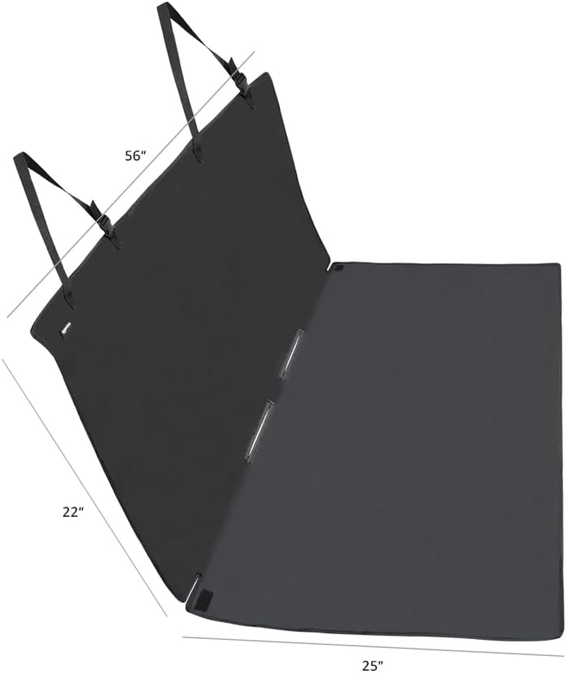 Amazon Basics Waterproof Car Back Bench Seat Cover Protector for Pets - 142 X 119 Cm, Black image number 1