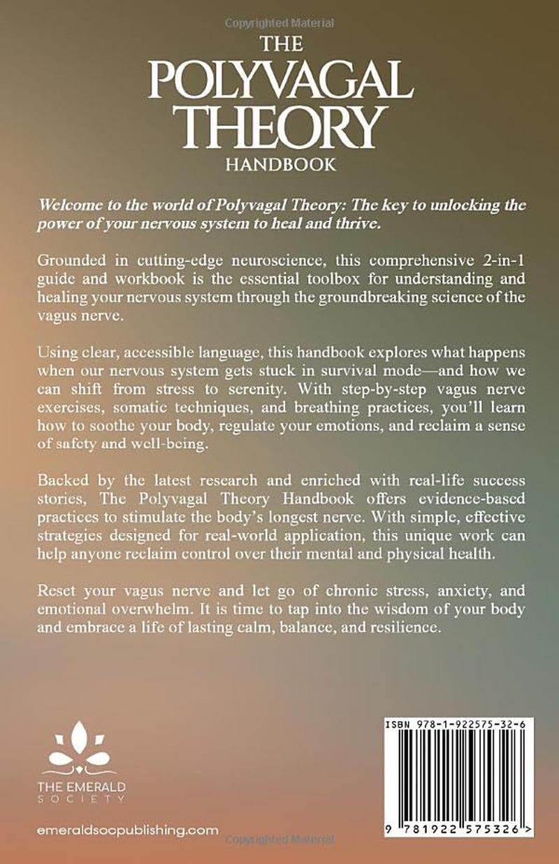 The Polyvagal Theory Handbook: a Trauma-Informed Polyvagal Approach to PTSD Recovery, Anxiety Relief, Inflammation Reduction and Nervous System Regulation, with Vagus Nerve Exercises & Somatics image number 1