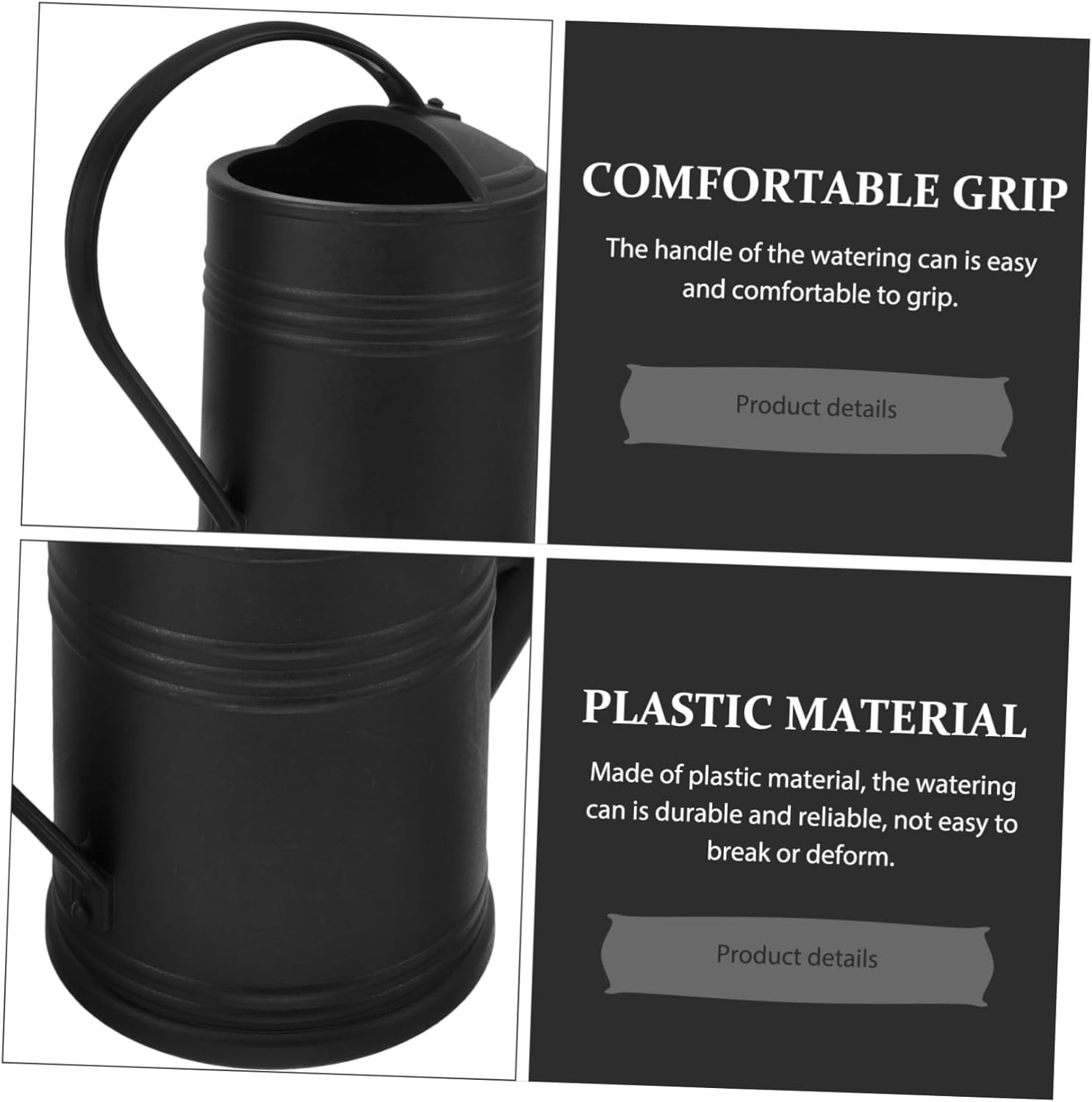 Large Capacity Watering Can for Garden Watering Convenient Indoor Plant Care Plastic Sprinkling Can for Flower Garden - Yellow image number 5