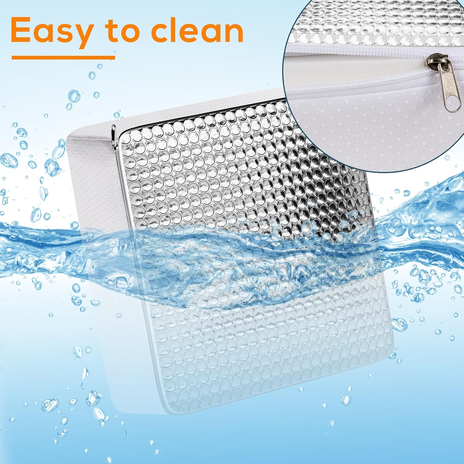 2Pcs RV Skylight Insulator 14X14X2.8,Rv Vent Insulator and Skylight Covers,Waterproof RV Vent Covers for inside Camper,Rv Sunroof Skylight Shade Skylight Pillow for Shower image number 4