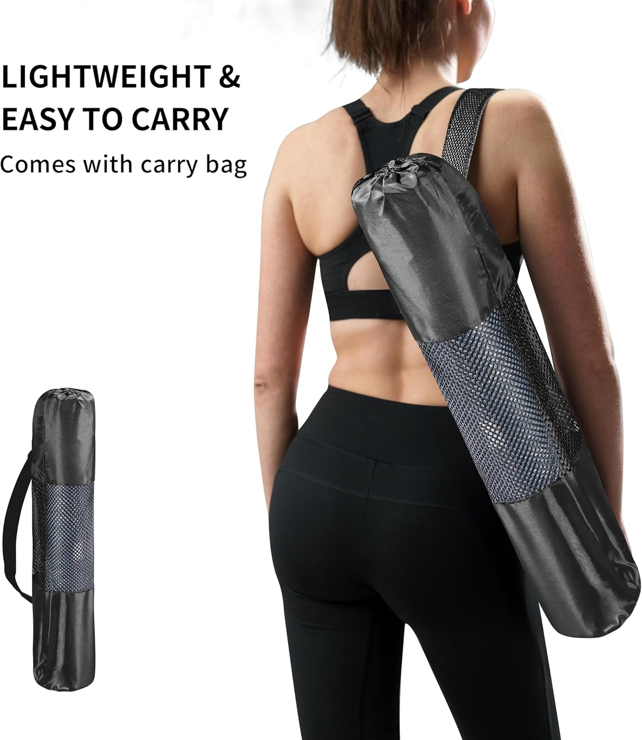 PROIRON Yoga Mat Patented Alignment System Exercise Mat Non Slip Pilates Mat for All Types of Yoga, Pilates & Floor Workouts with Carrying Bag (1730 X 610 X 4Mm) - Dark Green image number 3