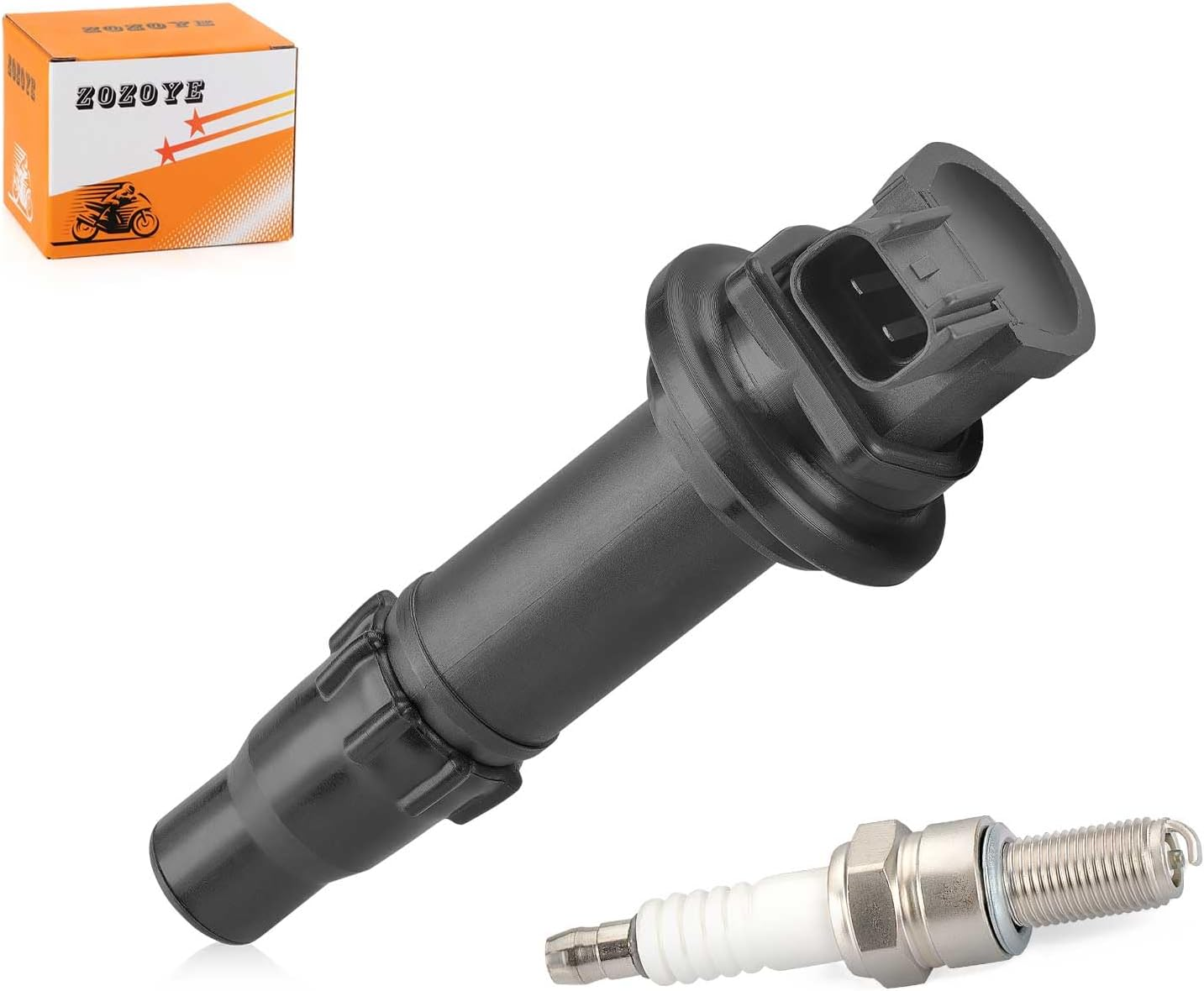 Ignition Stick Coil & Spark Plug for Kawasaki KX250F 2006 2007 2008 2009 2010 image number 3