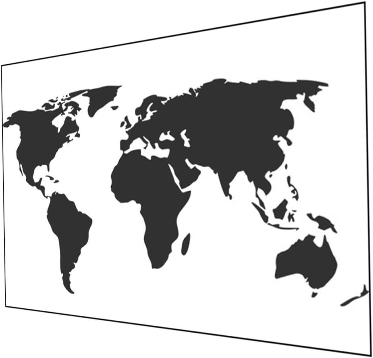 World Map Sticker Removable Wall Decor for Bedroom Living Wall Decorations Map Decals image number 2