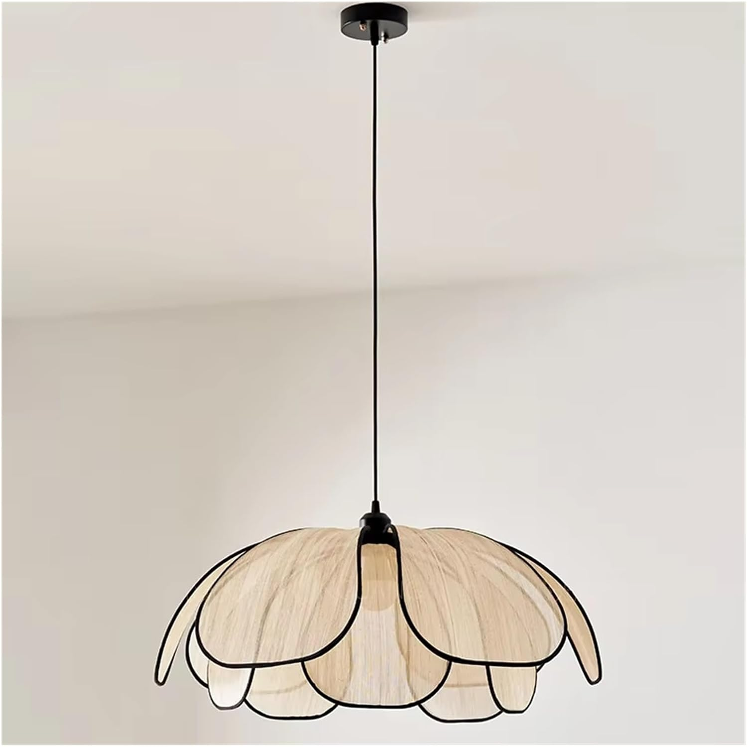 Nordic Style Simple LED Pendant Lights for Dining Room Coffee Table Kitchen Bedroom Chaner,Crystal Chaner (Warm White 3000K D80Cm H25Cm) image number 4