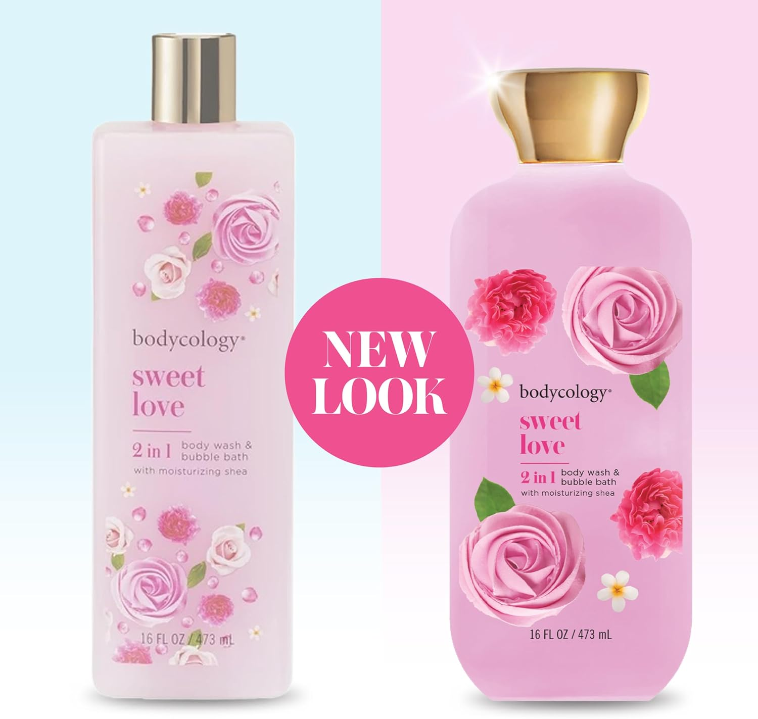 2 in 1 Body Wash and Bubble Bath - Sweet Love by Bodycology for Women - 16 Oz Body Wash image number 4