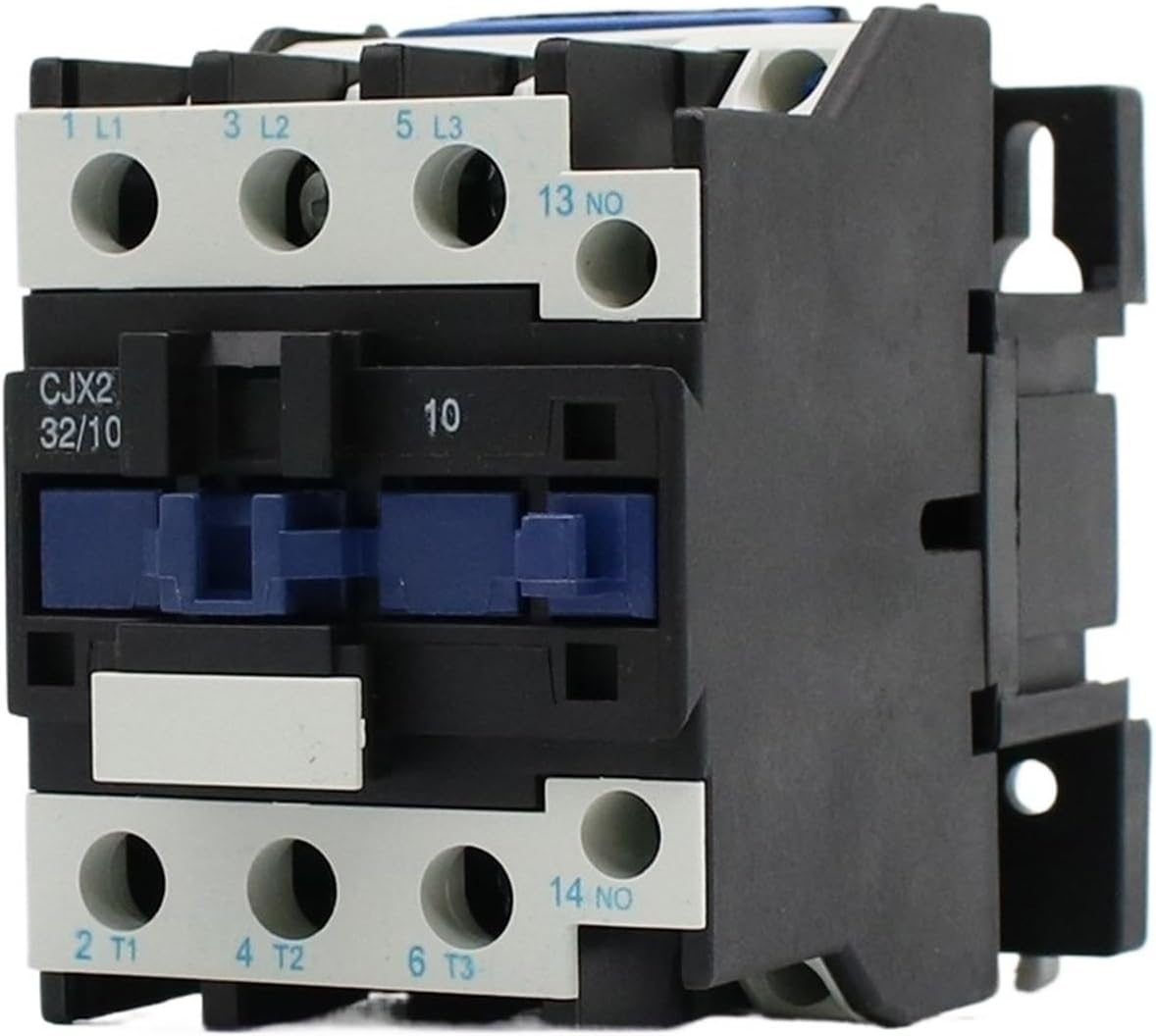KLVN AC Contactor CJX2-3210 32A NO 3-Phase DIN Rail Mount Electric Power Contactor 24V 36V 110V 220V 380V(AC220V)