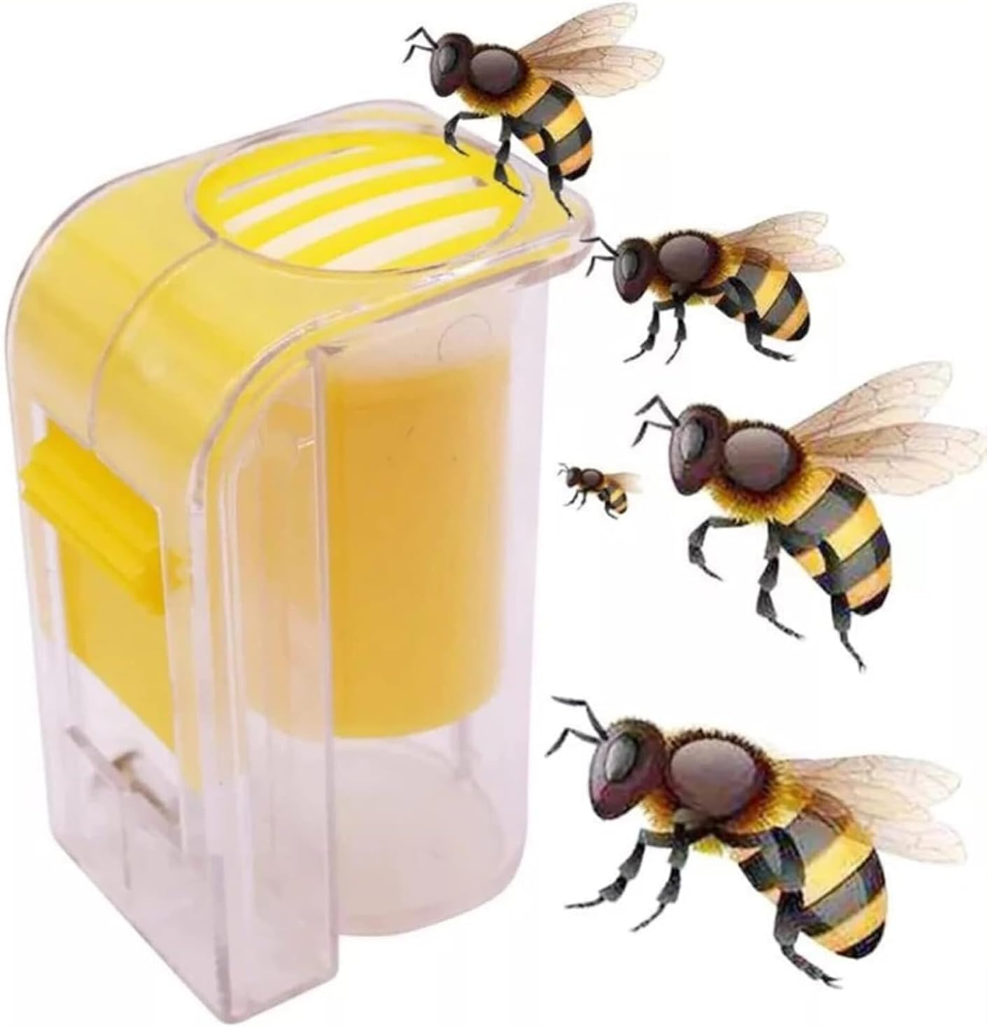 Queen Marking Catcher Cage Holder Reusable Plastic Handed Marker Cage Bottle Portable Queen Bee Marker Beekeeper Tool for Beekeeper Supplies Hive Tool image number 3