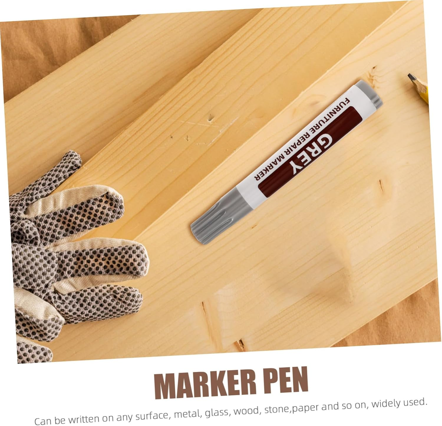 8Pcs Touch-Up Markers Kit for Furniture Hardwood Floors Scratch Repair Pen