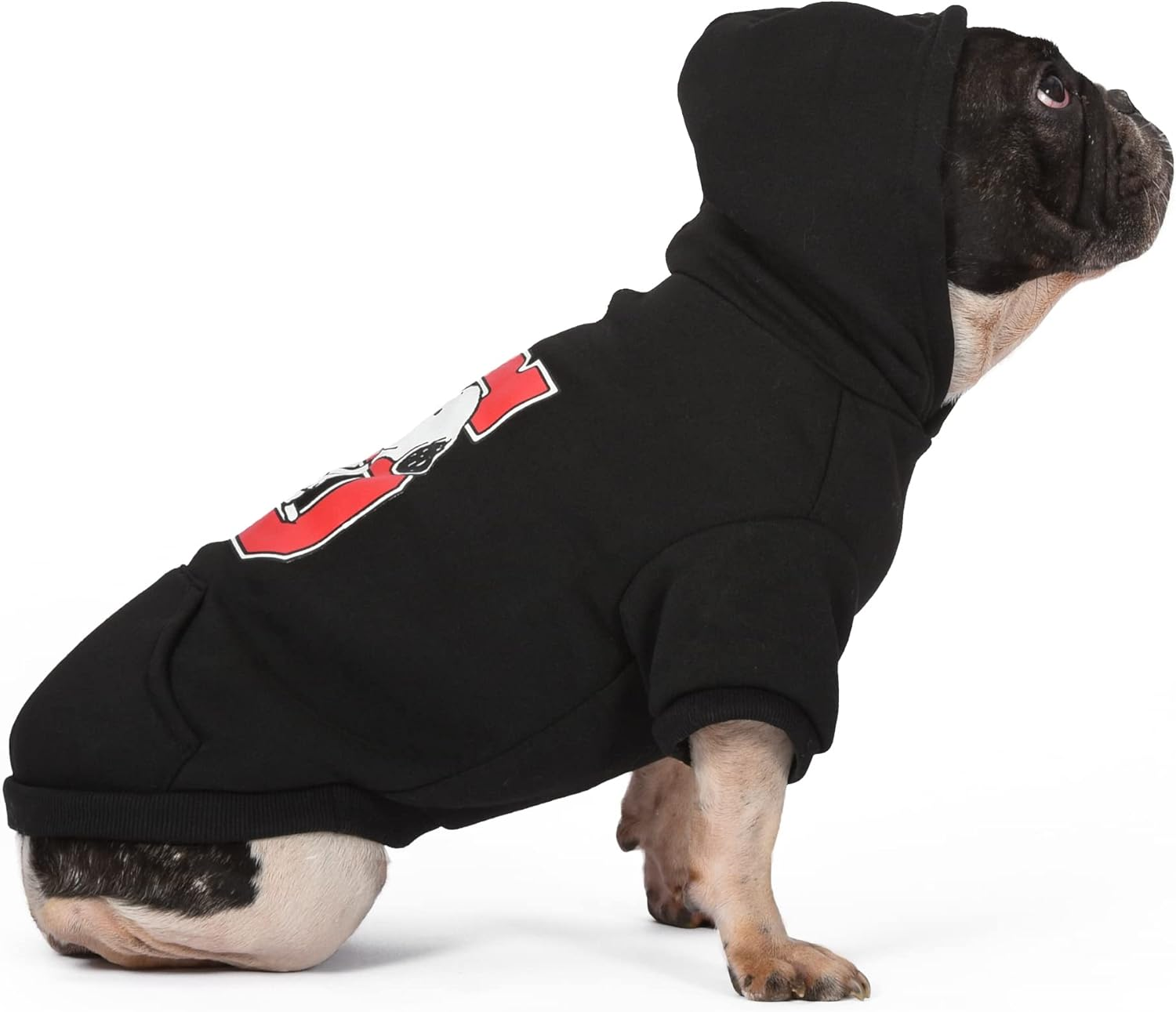 Peanuts for Pets Snoopy Collegiate Hoodie Sweater, XL | Soft and Comfortable Apparel Clothing Shirt | Xlarge Sweater for Very Large Dogs image number 4