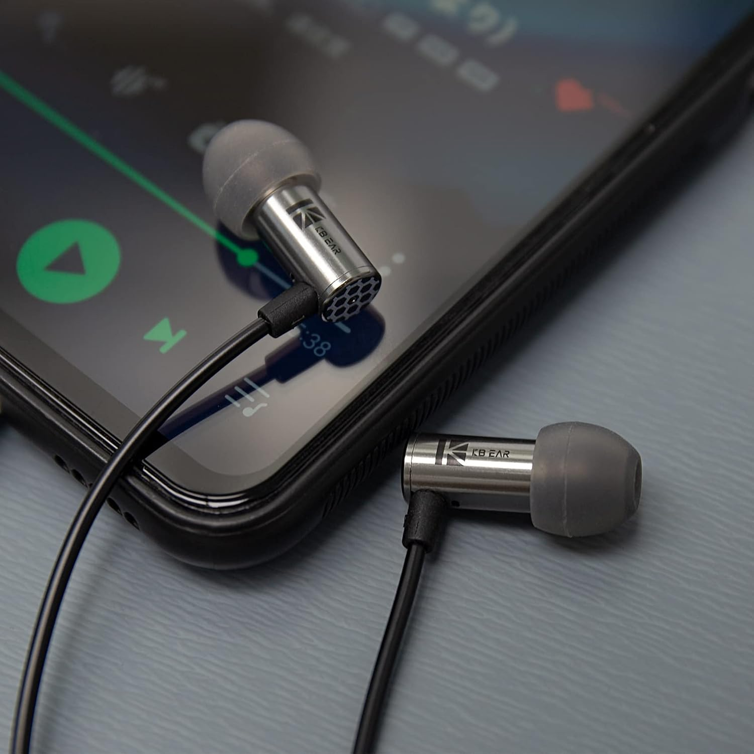 Yinyoo Wired Earbuds Headphones, KBEAR Little Q Lightweight in Ear Monitor Gaming Headphones for Android Phone, Thickened PVC Cable, Noise Isolating Deep Bass Earphones for Travel Relaxation Sleep image number 6