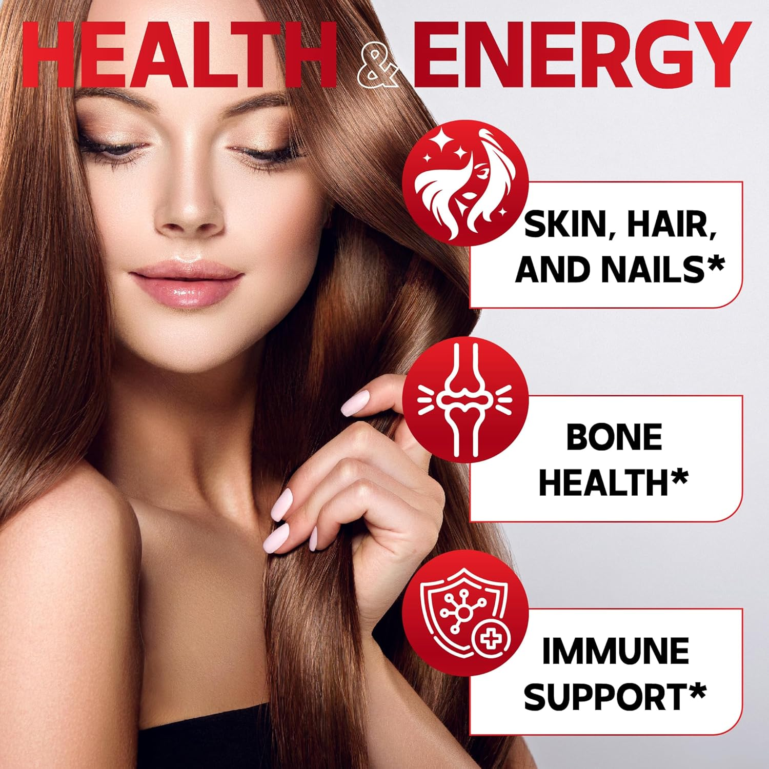 DEDICAD 3In1 Hyaluronic Acid Supplement 525Mg - Combined with Biotin & Vitamin C - 120 Capsules for 4 Months image number 3