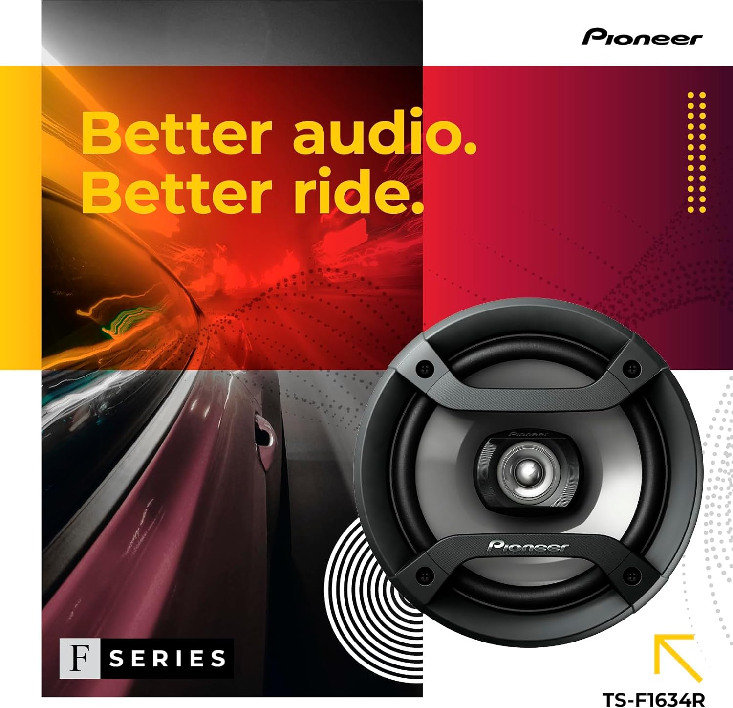 Pioneer TS-F1634R 6.5" 200W 2-Way Speakers image number 4