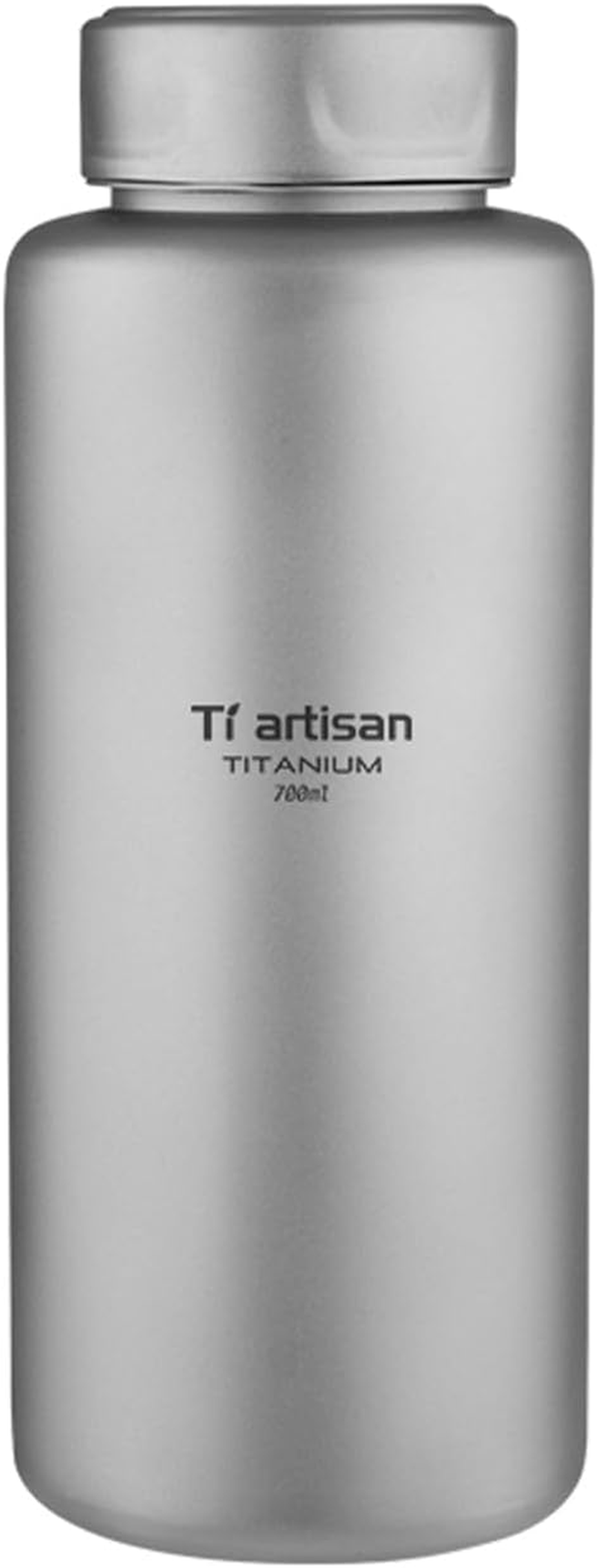Ti Artisan Titanium Water Bottle Sport Bottle 1000Ml 34Oz/700Ml Ultralight Leakproof for Outdoor Camping Hiking (700Ml(23.67Fl Oz))