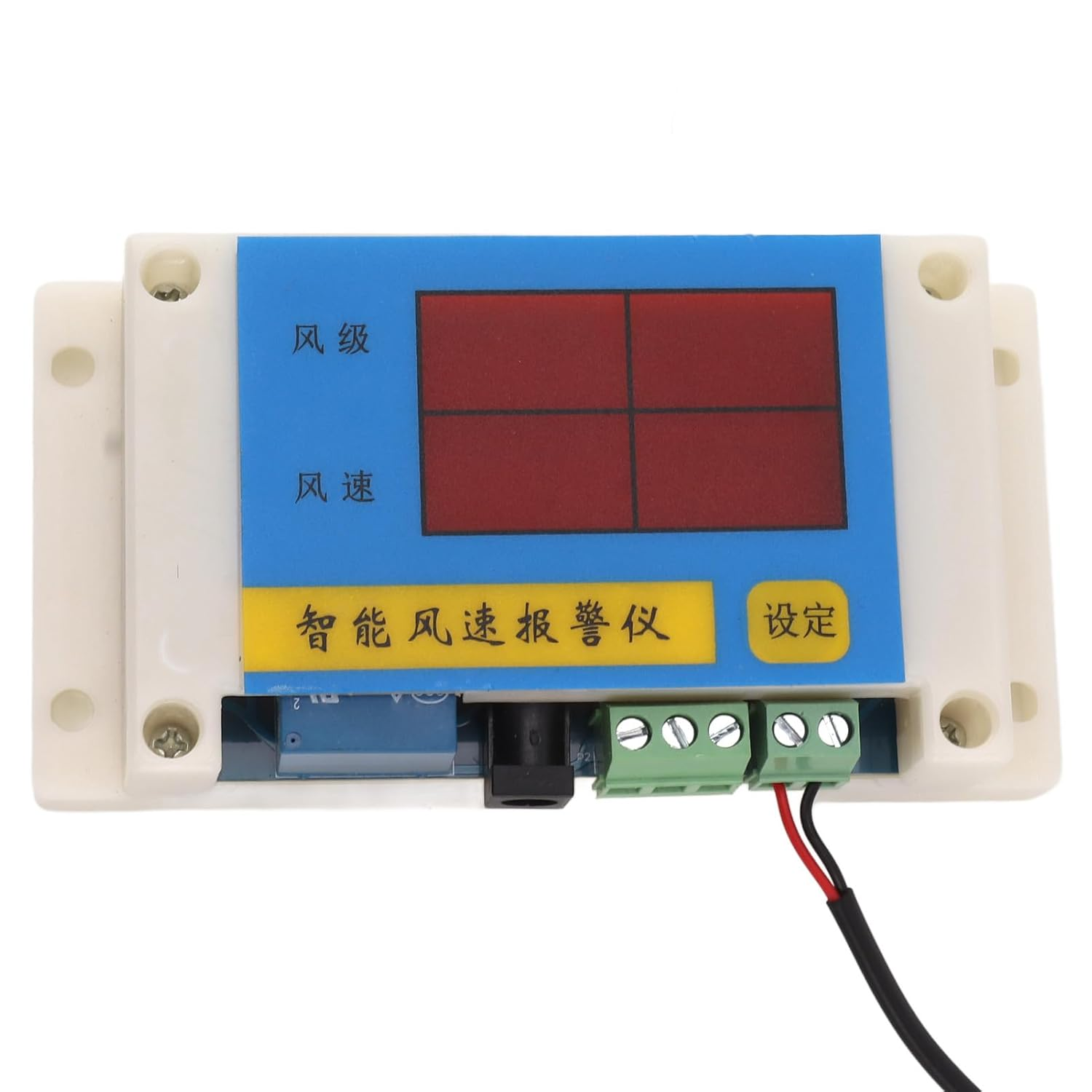 High Accuracy 3 Fan Blades Tower Crane Anemometer 3 Blades USB 5V Wind Speed Alarm Device for Outdoor - Weather Station Wind Speed Gauges image number 1