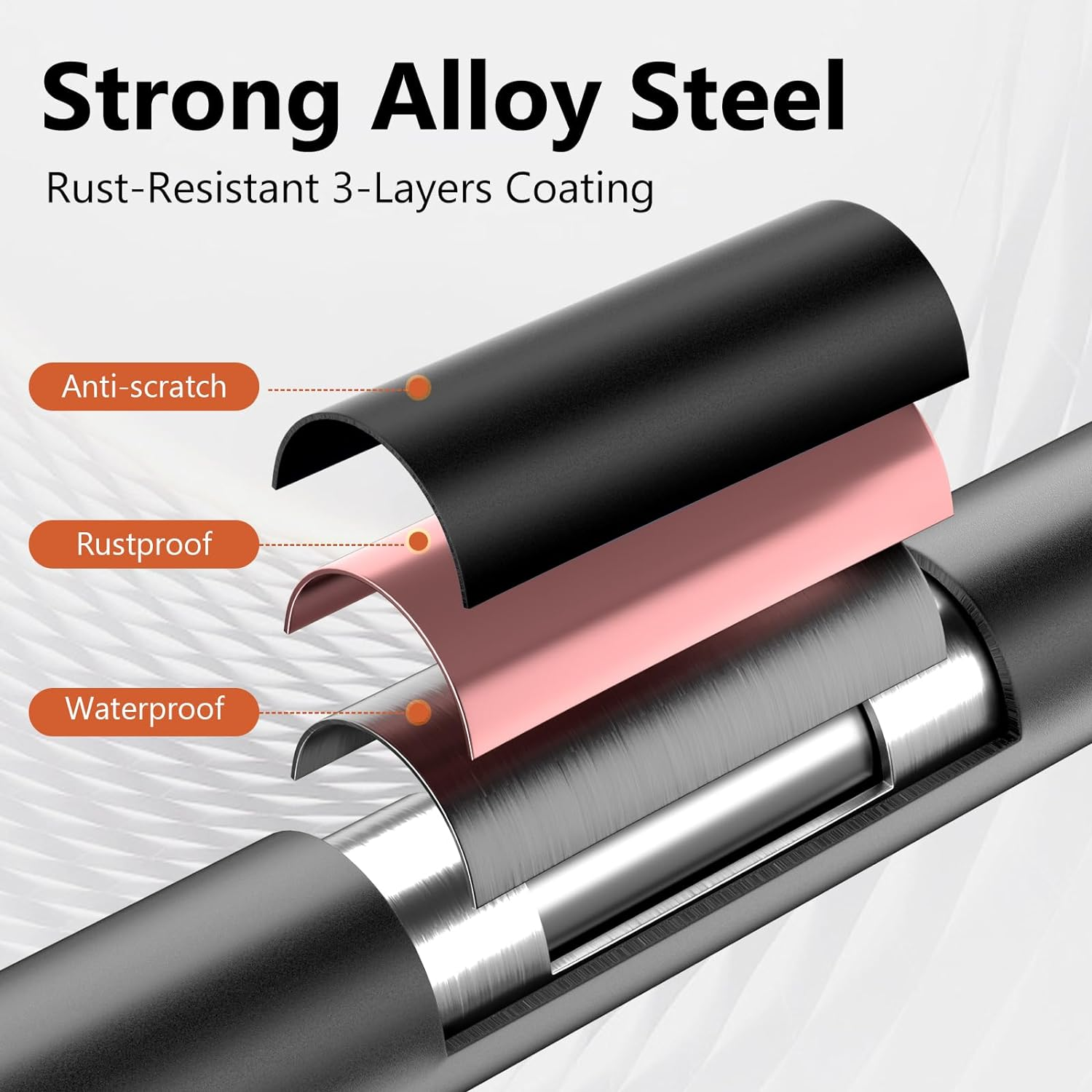 3 Step Ladder, RIKADE Folding Step Stool, Step Stool with Wide Anti-Slip Pedal, Lightweight, Portable Folding Step Ladder with Handgrip, Multi-Use Steel Ladder for Household and Office image number 2