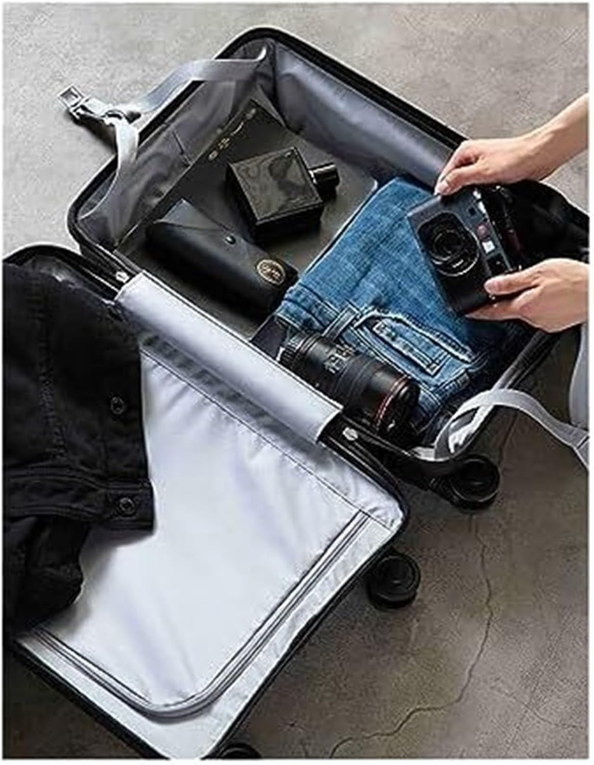 ANIIC Luggage Suitcases with Wheels Luggage Carry on Portable Suitcases Hard Suitcase for Business Travel Luggage Suitcase Suitcase Spinner Luggages (Color : Green, Size : 24Inch)