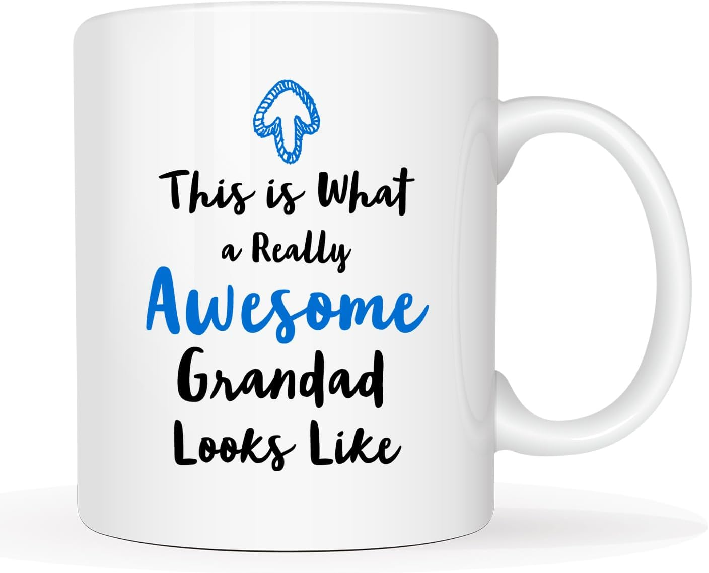 Christmas Gifts Grandad Coffee Mug from Granddaughter Grandson, This Is What a Really Awesome Grandad Looks like Birthday Gifts Idea for Grandfother Cup White, 11 Oz image number 2