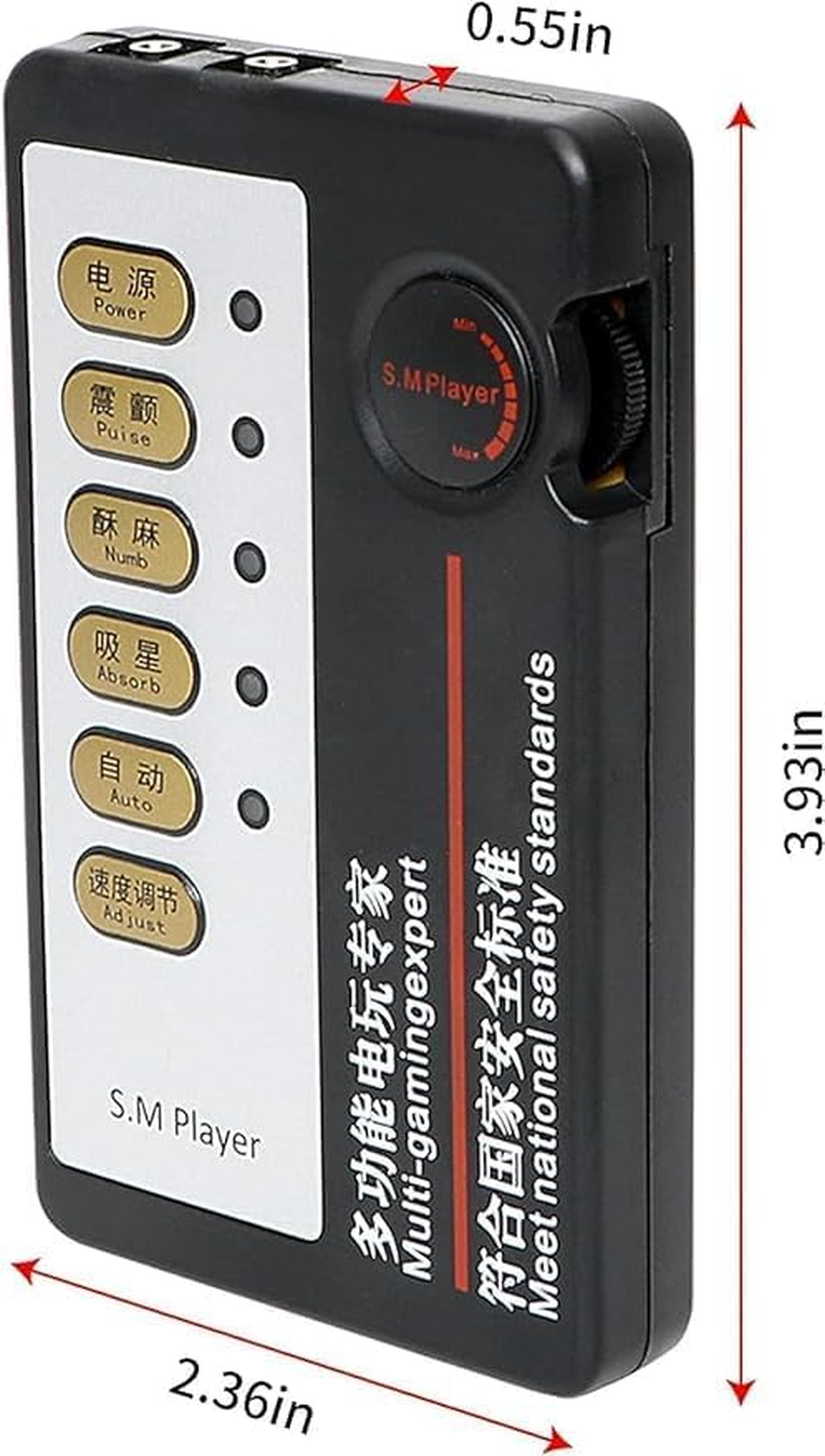 Electric Shock Anal Butt Plug Electric Shock Nipple Clamps Clitoral Clamp BDSM Metal Thread Inserting Toys Electro Power Box Massager Toys for Adult Sex Toys image number 5