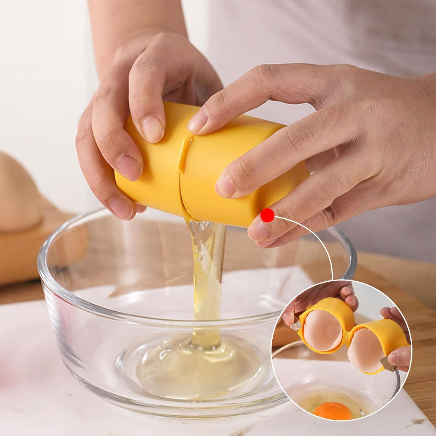 Egg Shell Opener,Egg Shell Opener for Hard Boiled Eggs,2024 New Egg Cutter Egg Cracker Tool,Egg Shell Opener Egg Separator for Raw Eggs for Home Kitchen Use.3Pack image number 1