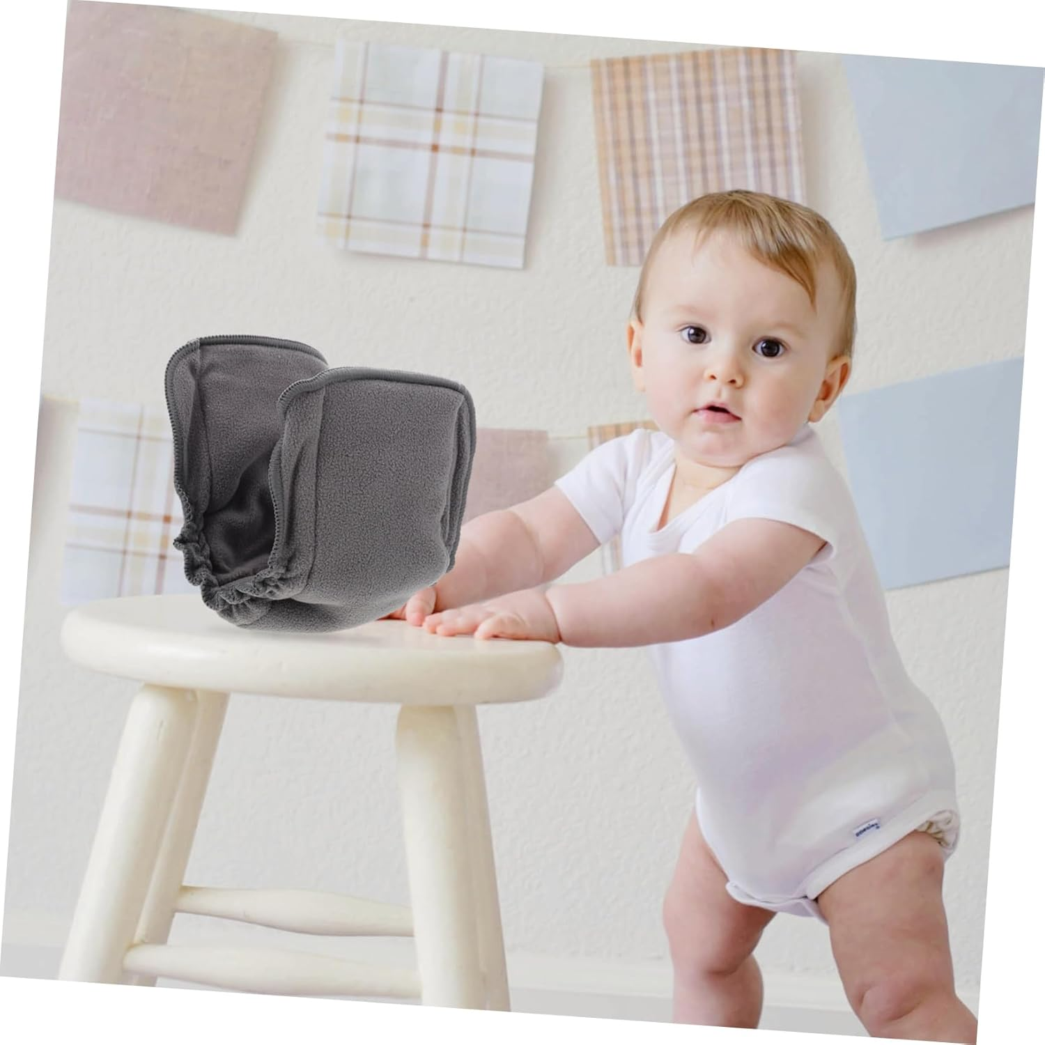 Abaodam 3Pcs Super Absorbing Reusable Diapers with Leak Resistant Bamboo Charcoal Washable Cloth Inserts for Portable Use and All Day Comfort image number 6